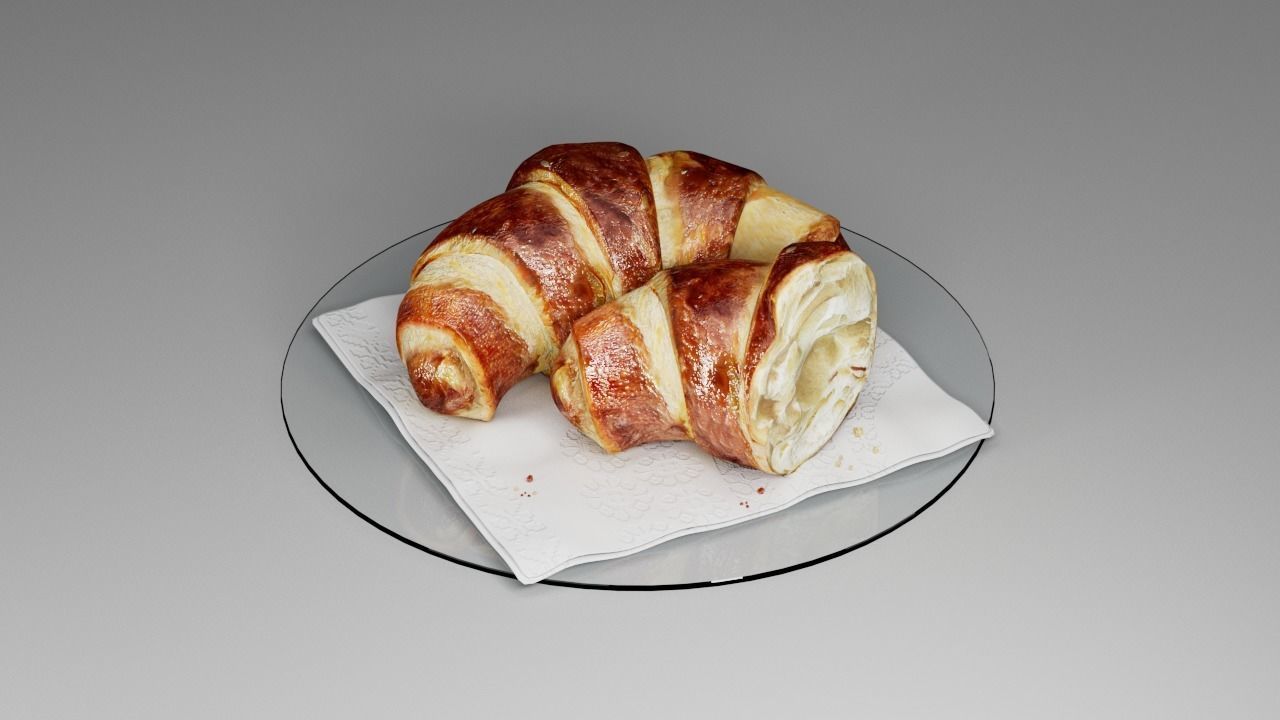 Croissant 3D 3D model_1