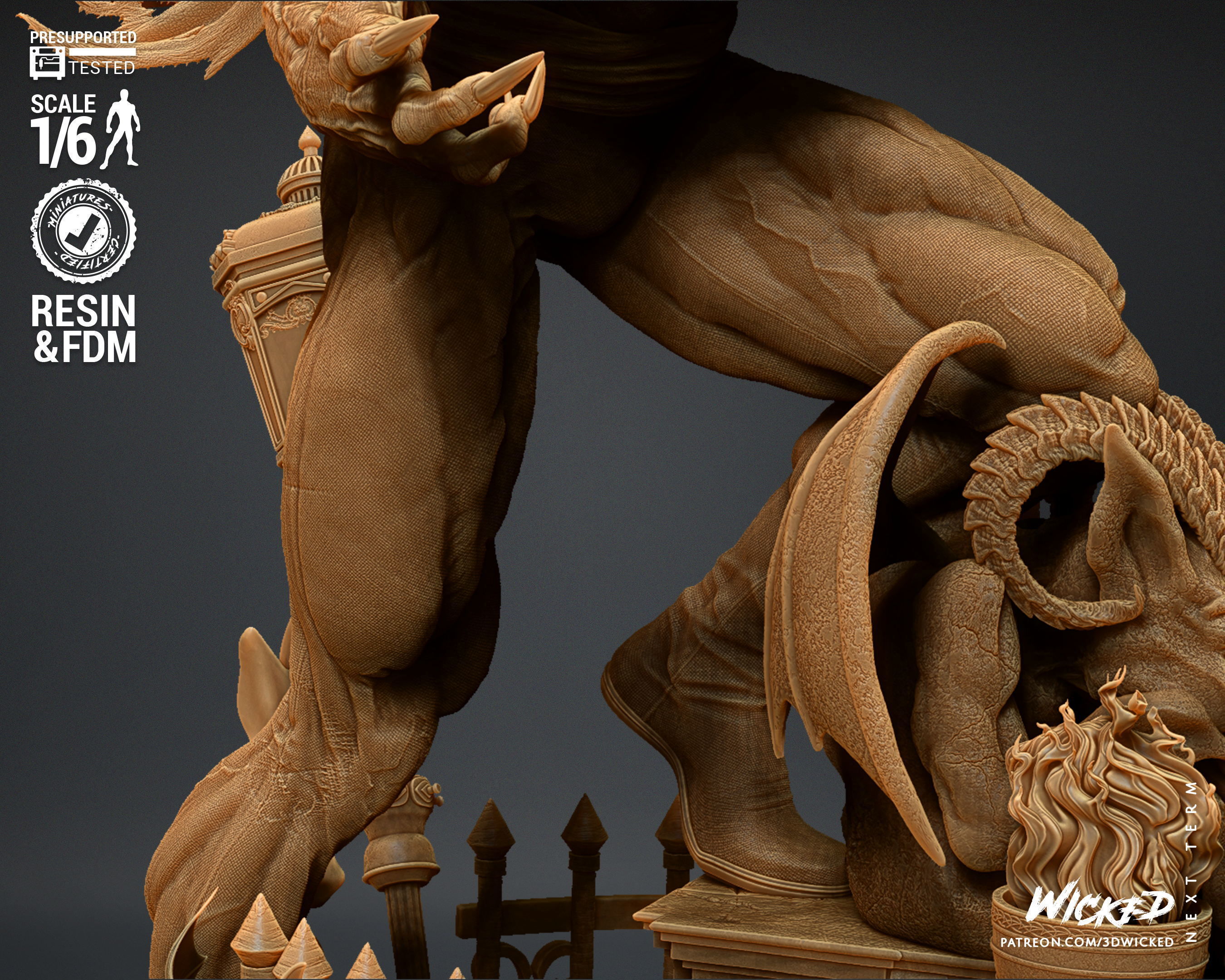 Wicked Marvel Morbius Sculpture Tested for 3D printing 3D print model_74