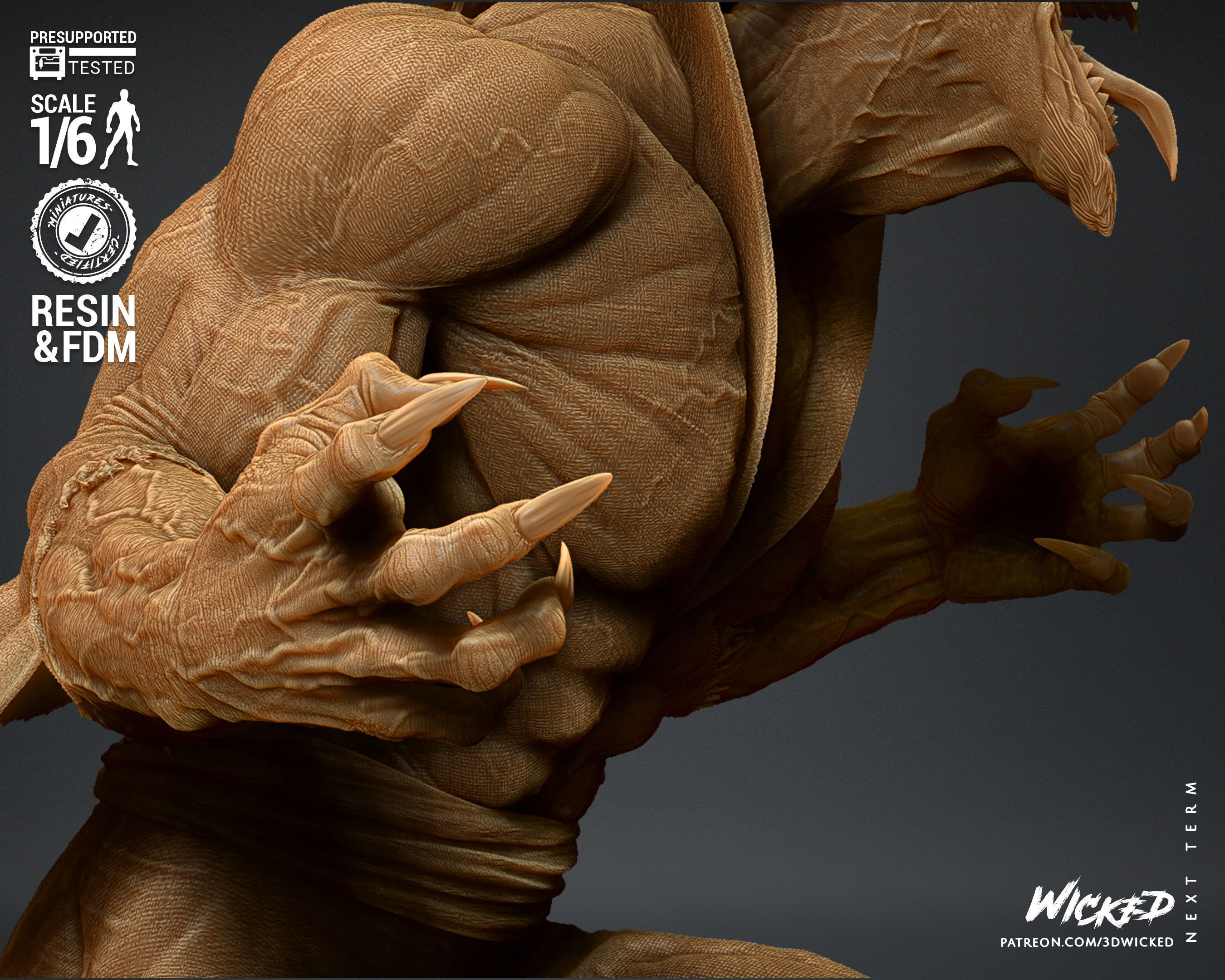 Wicked Marvel Morbius Sculpture Tested for 3D printing 3D print model_22