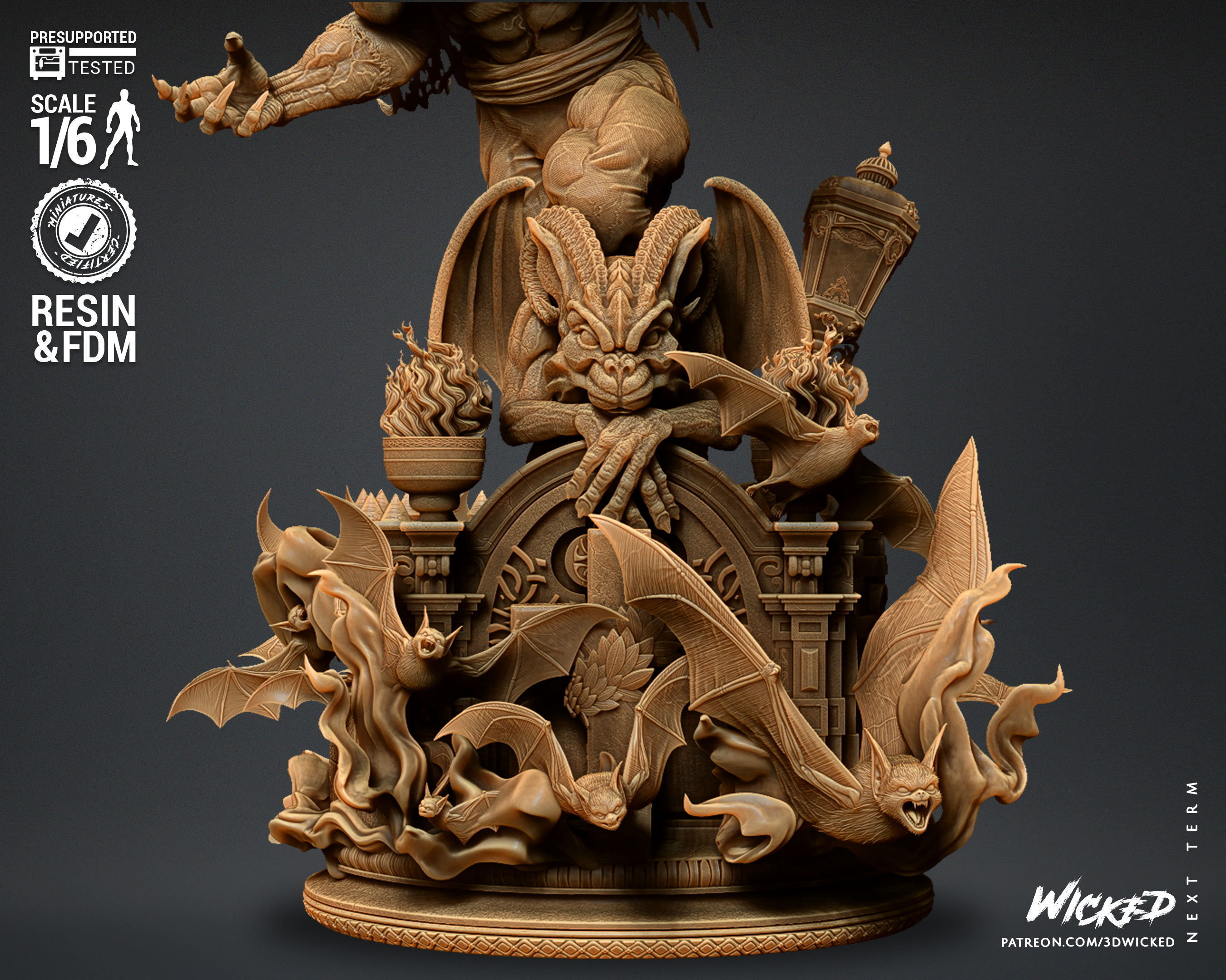 Wicked Marvel Morbius Sculpture Tested for 3D printing 3D print model_37
