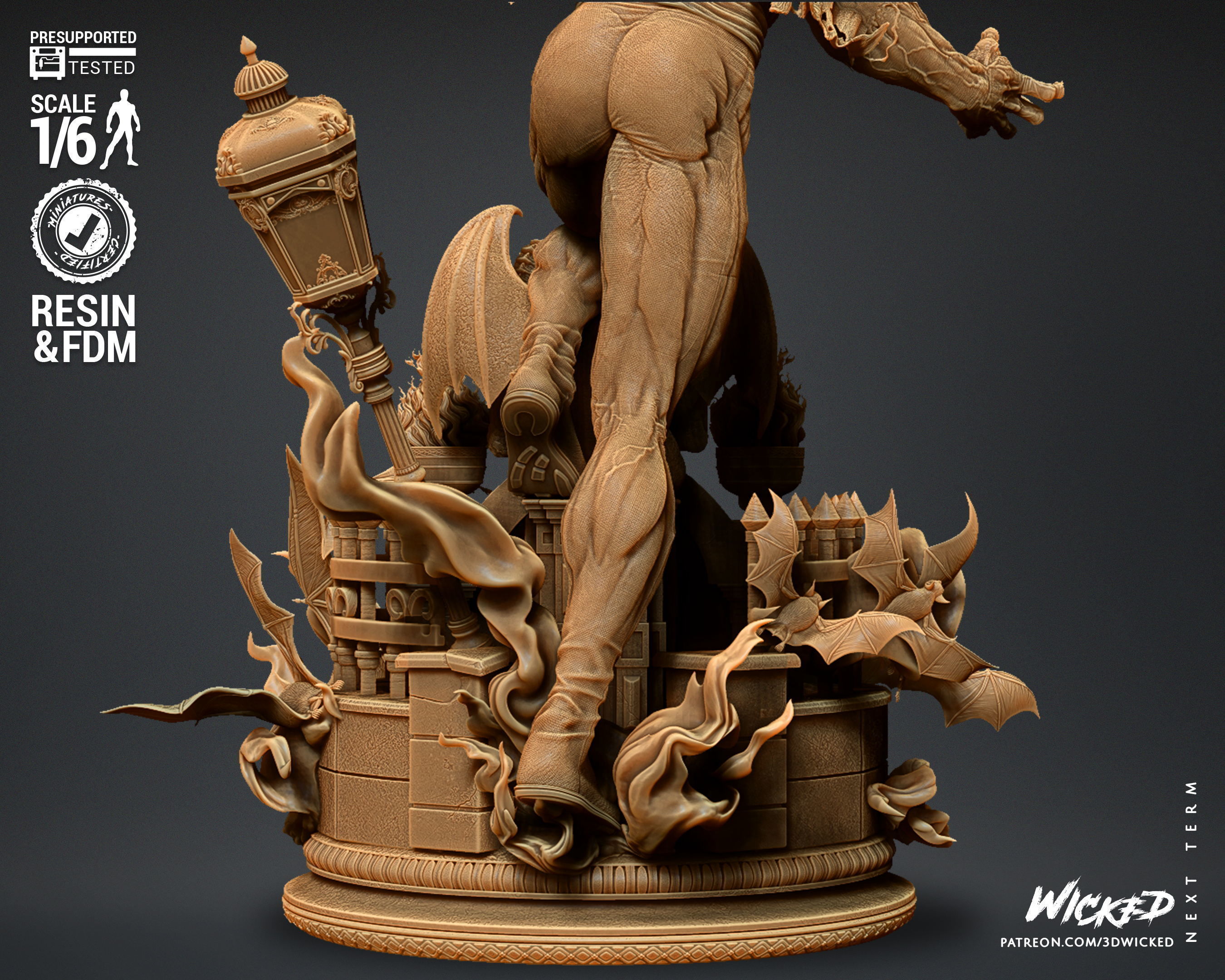 Wicked Marvel Morbius Sculpture Tested for 3D printing 3D print model_14