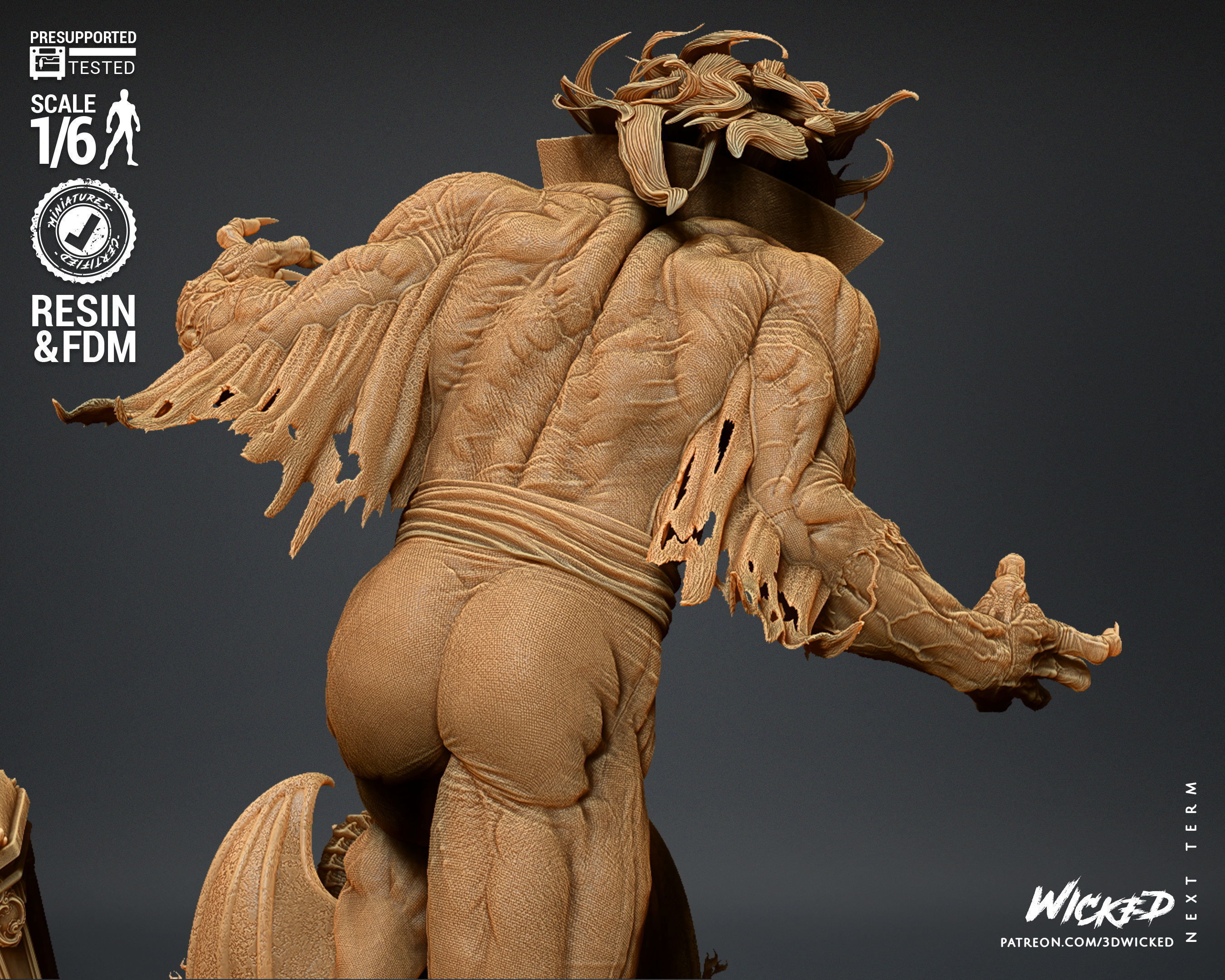 Wicked Marvel Morbius Sculpture Tested for 3D printing 3D print model_39
