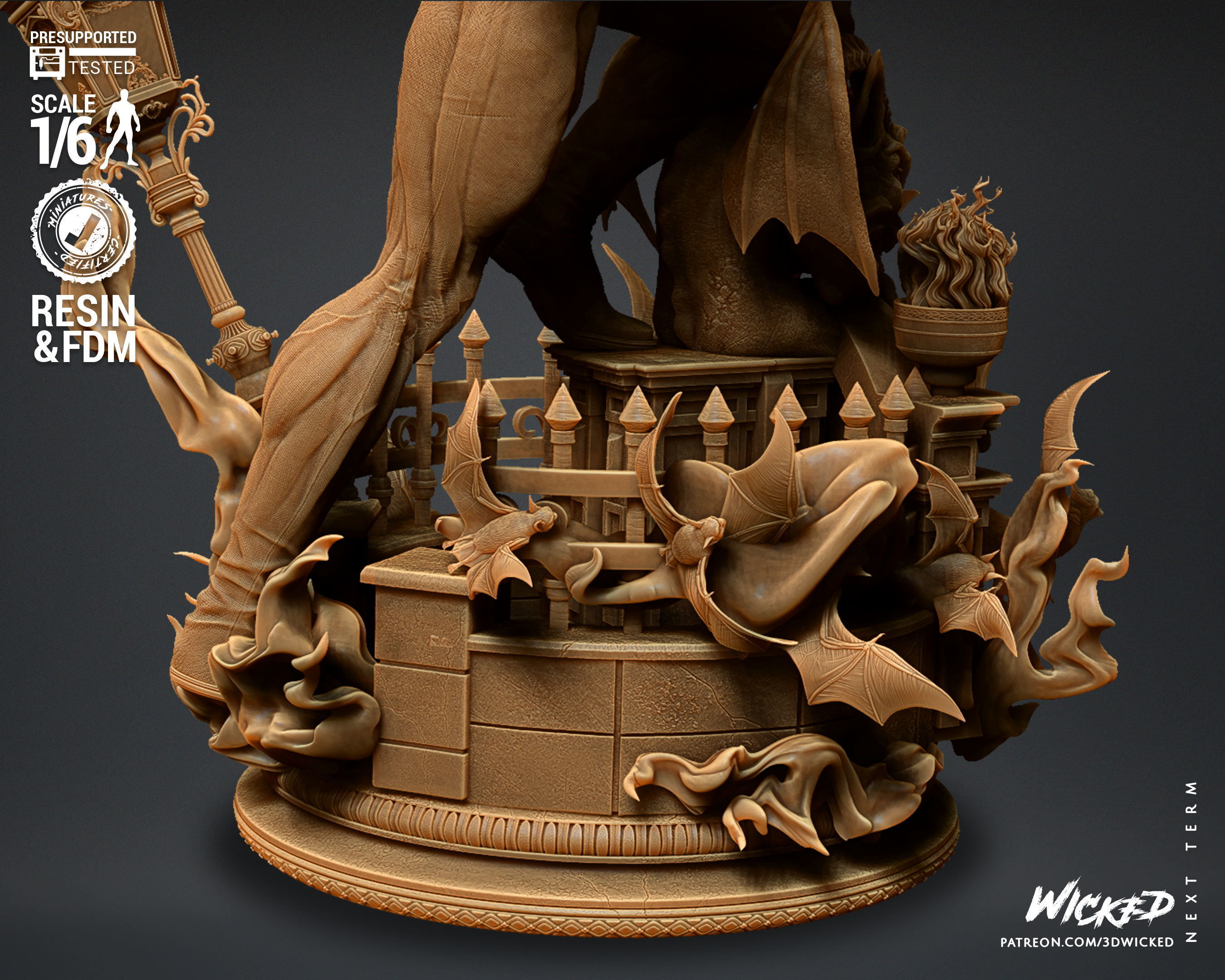 Wicked Marvel Morbius Sculpture Tested for 3D printing 3D print model_73