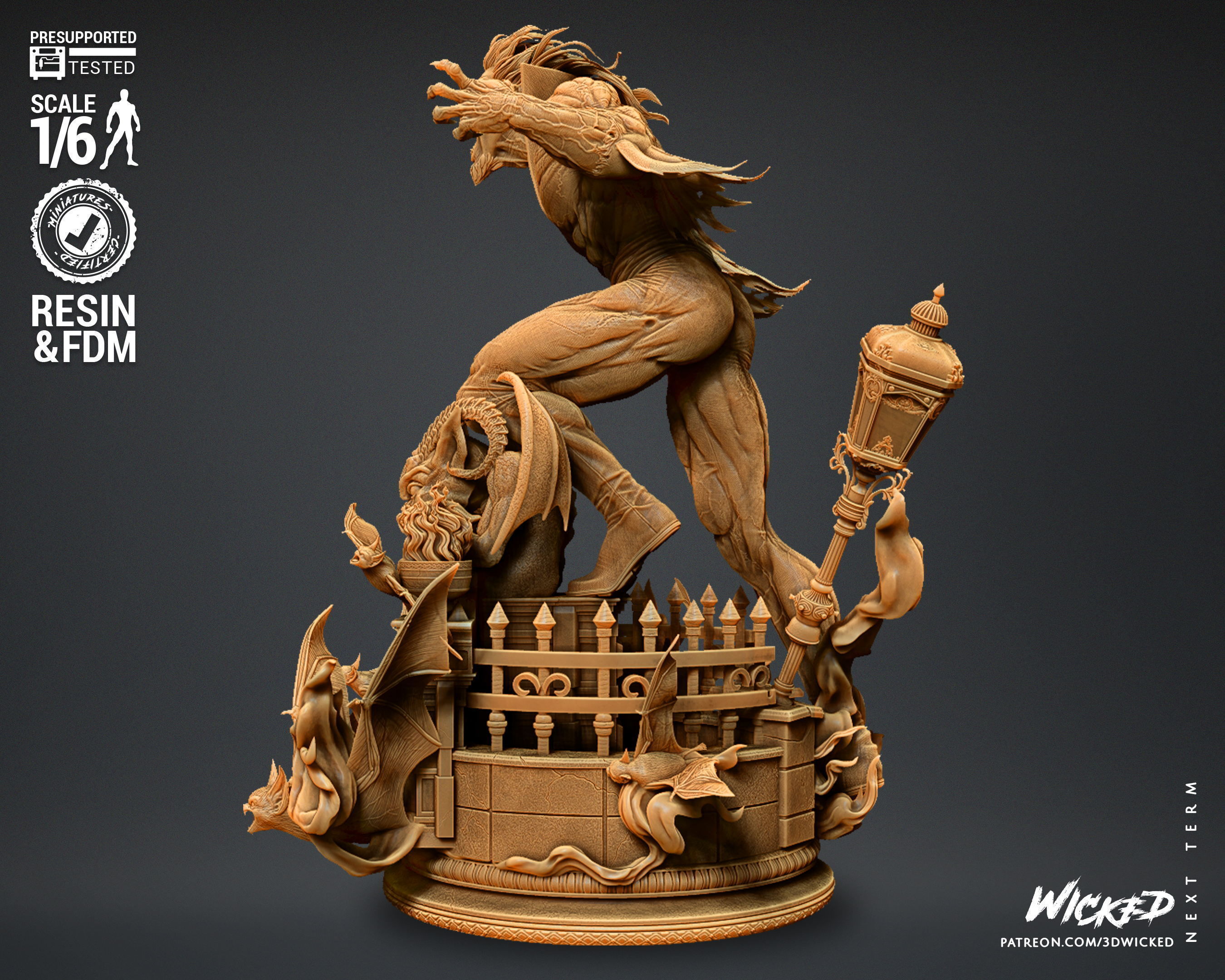 Wicked Marvel Morbius Sculpture Tested for 3D printing 3D print model_31