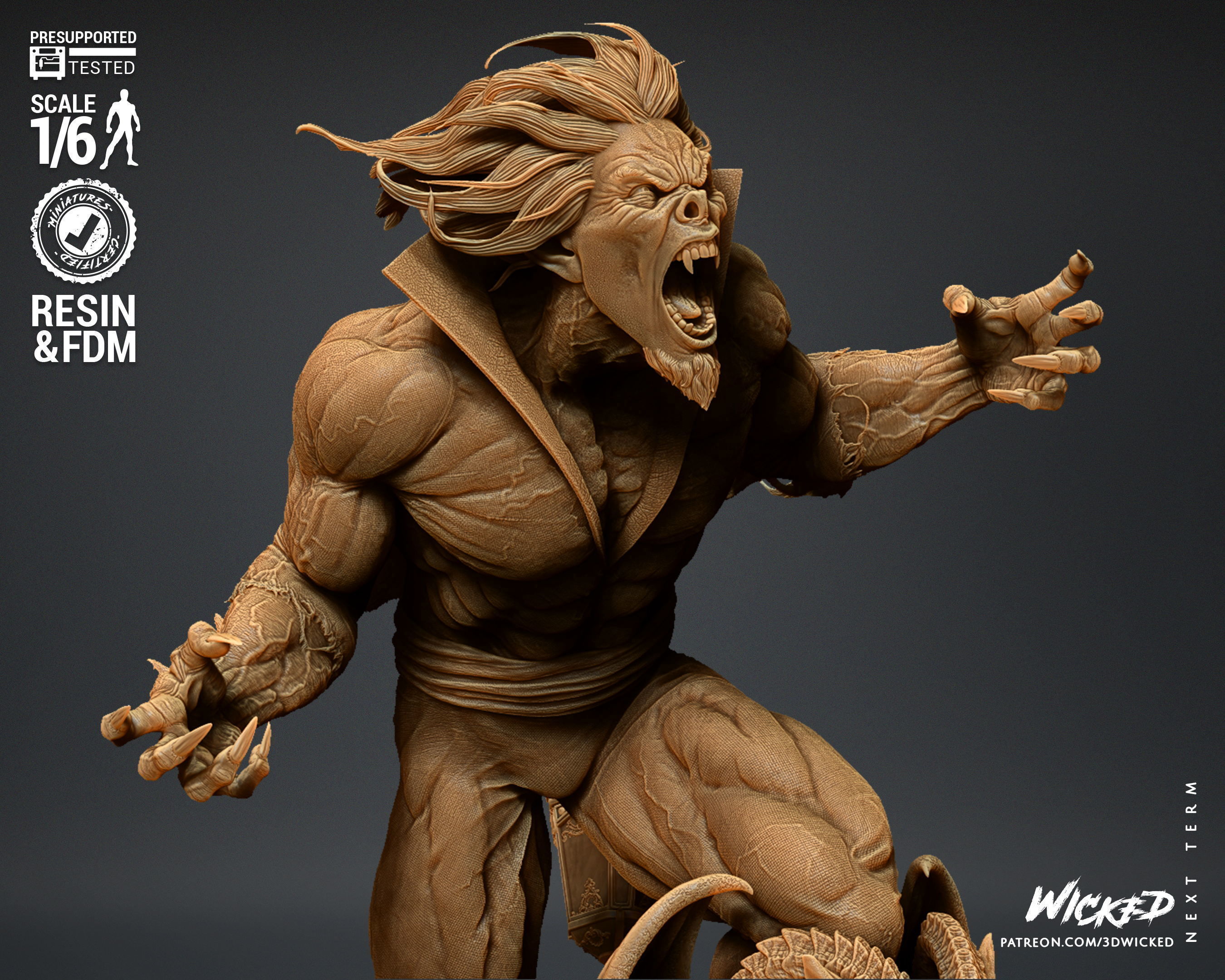 Wicked Marvel Morbius Sculpture Tested for 3D printing 3D print model_8