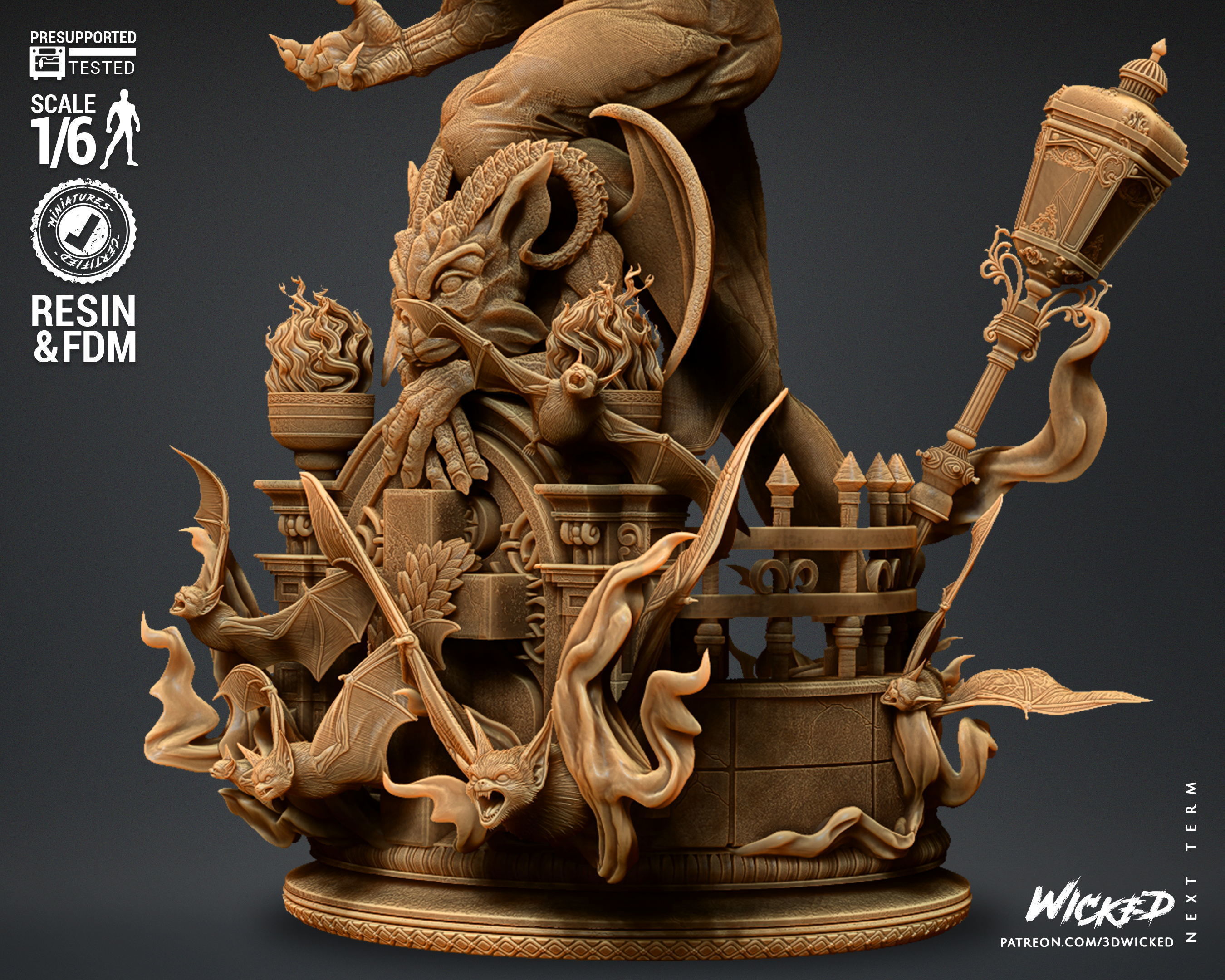 Wicked Marvel Morbius Sculpture Tested for 3D printing 3D print model_35