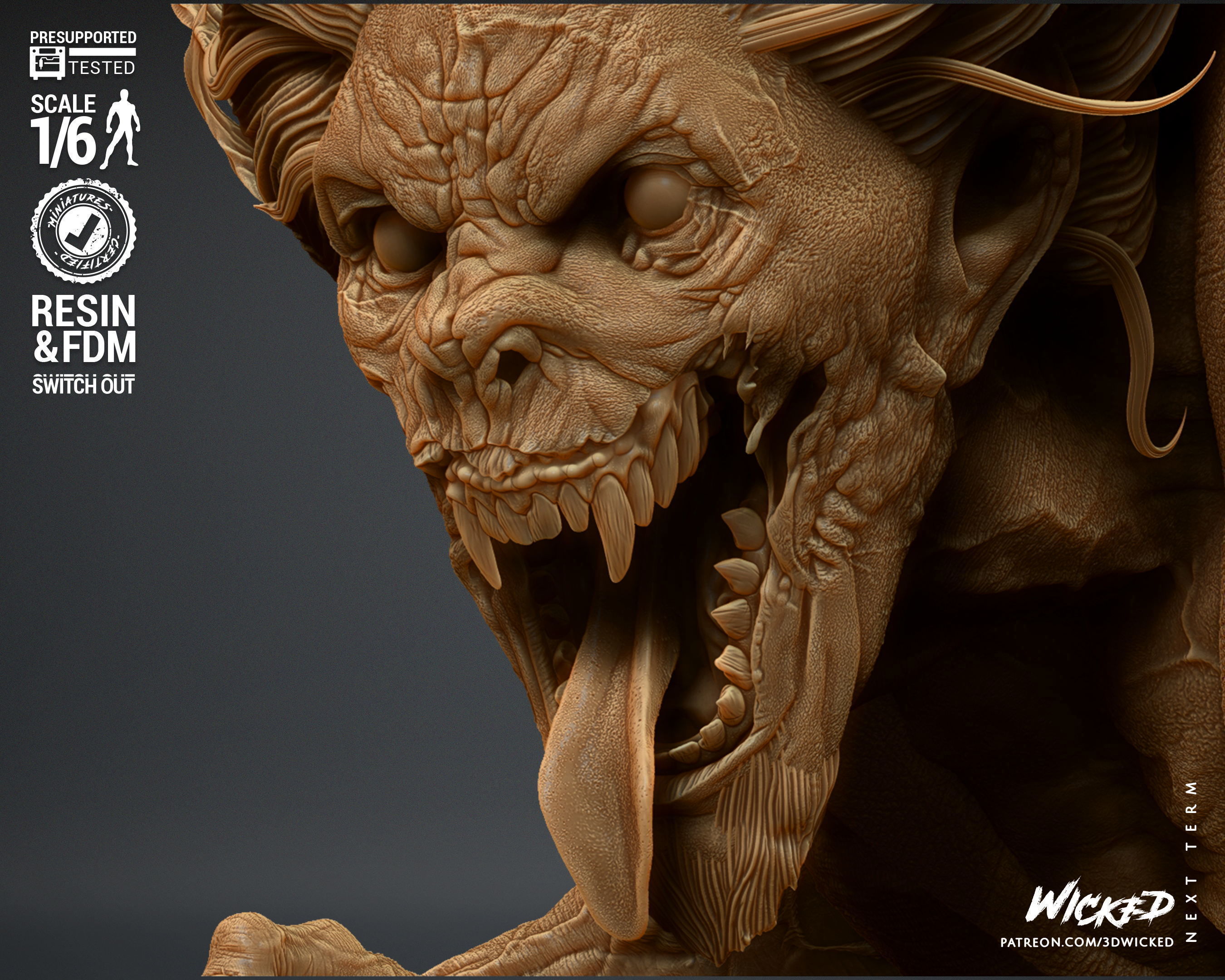 Wicked Marvel Morbius Sculpture Tested for 3D printing 3D print model_70