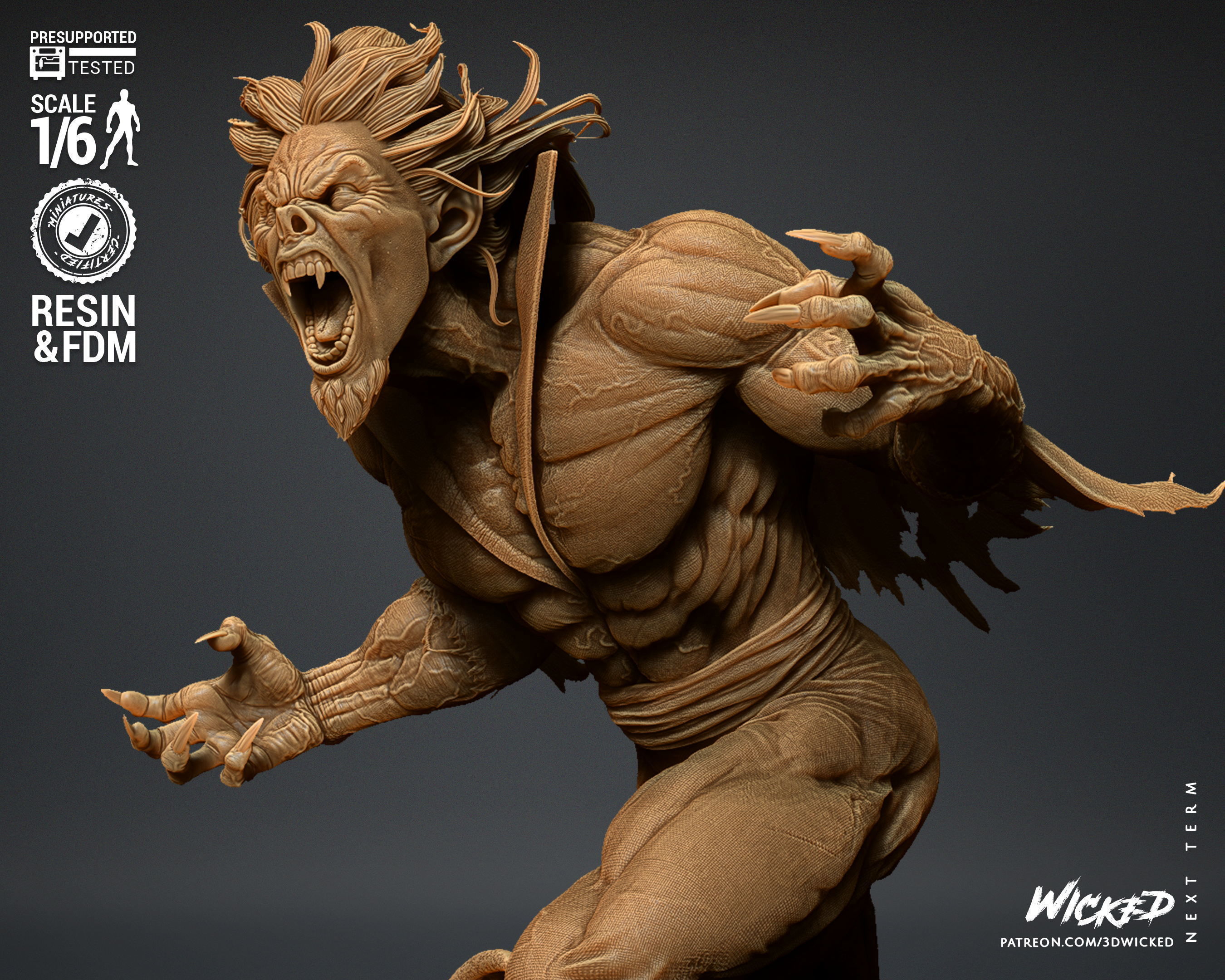 Wicked Marvel Morbius Sculpture Tested for 3D printing 3D print model_10