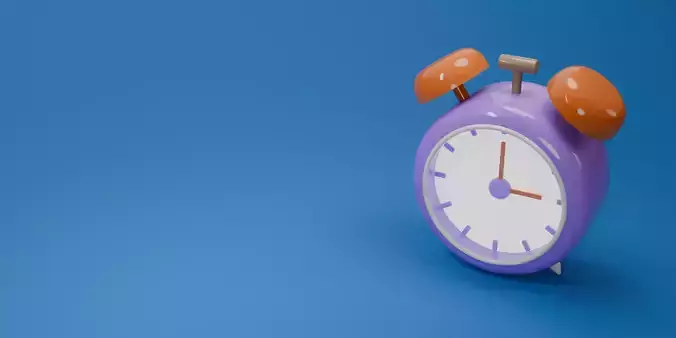 Alarm clock model and animation 3D model