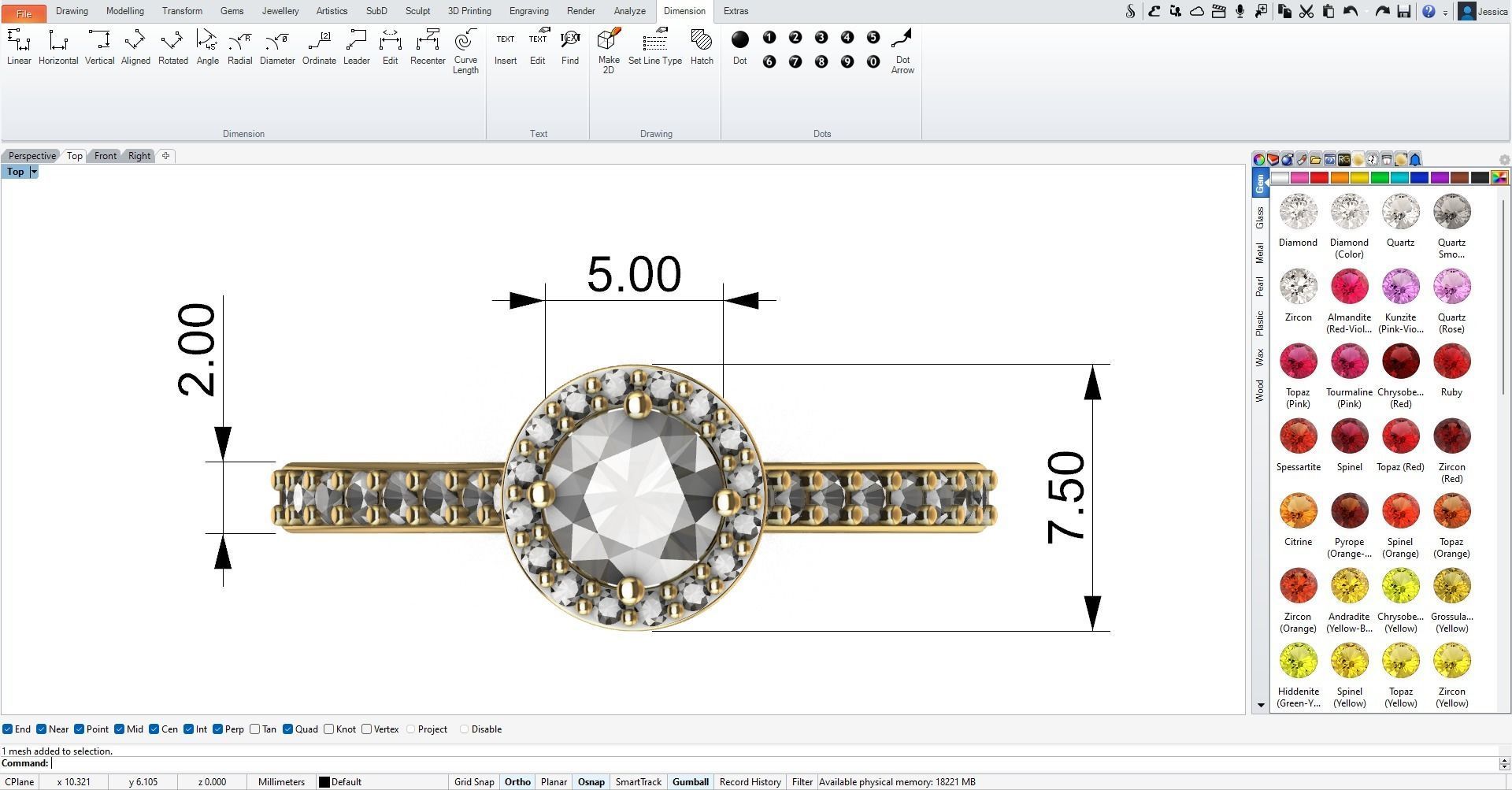 Solitaire Engagement Ring 3D print model_6