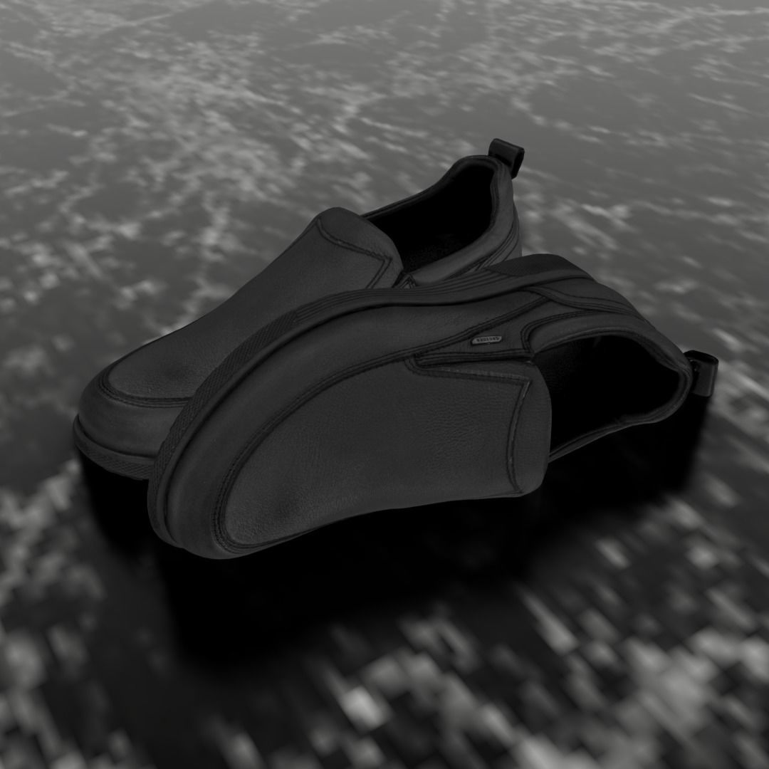 GREYDER LEATHER 3D SHOES CLASSIC Low-poly 3D model_1