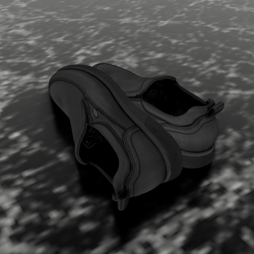 GREYDER LEATHER 3D SHOES CLASSIC Low-poly 3D model_6