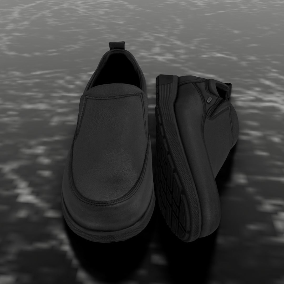 GREYDER LEATHER 3D SHOES CLASSIC Low-poly 3D model_2