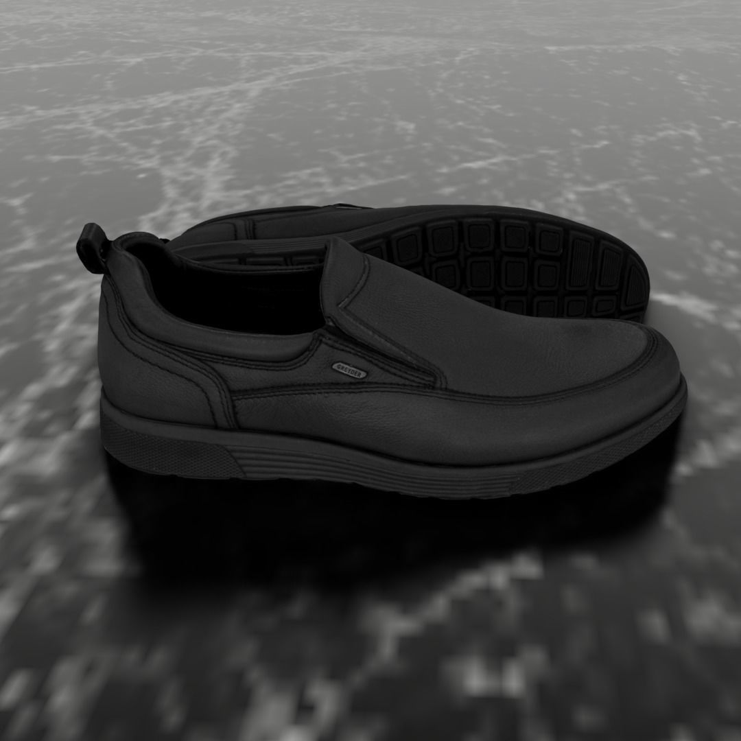 GREYDER LEATHER 3D SHOES CLASSIC Low-poly 3D model_4