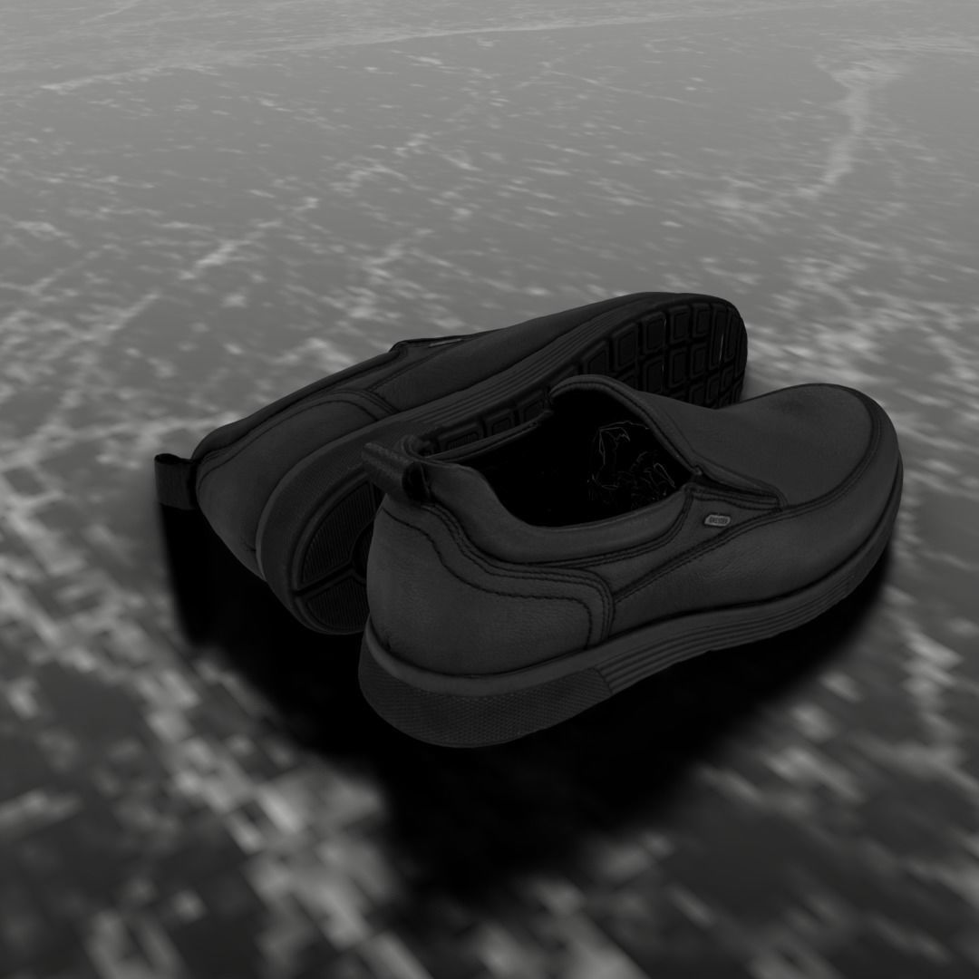 GREYDER LEATHER 3D SHOES CLASSIC Low-poly 3D model_7