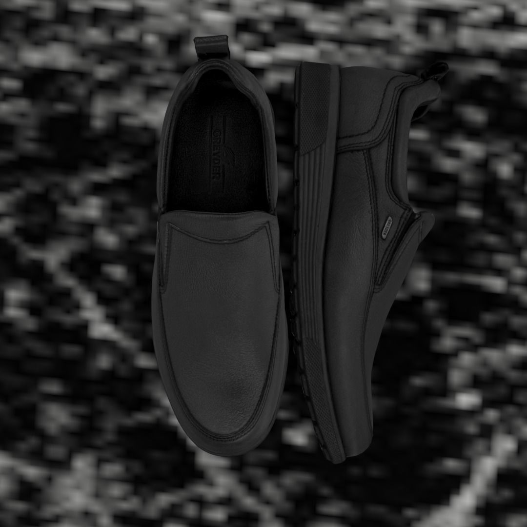 GREYDER LEATHER 3D SHOES CLASSIC Low-poly 3D model_3