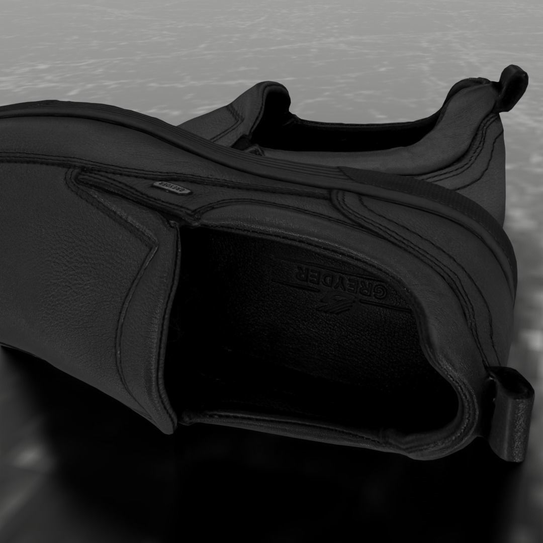 GREYDER LEATHER 3D SHOES CLASSIC Low-poly 3D model_10