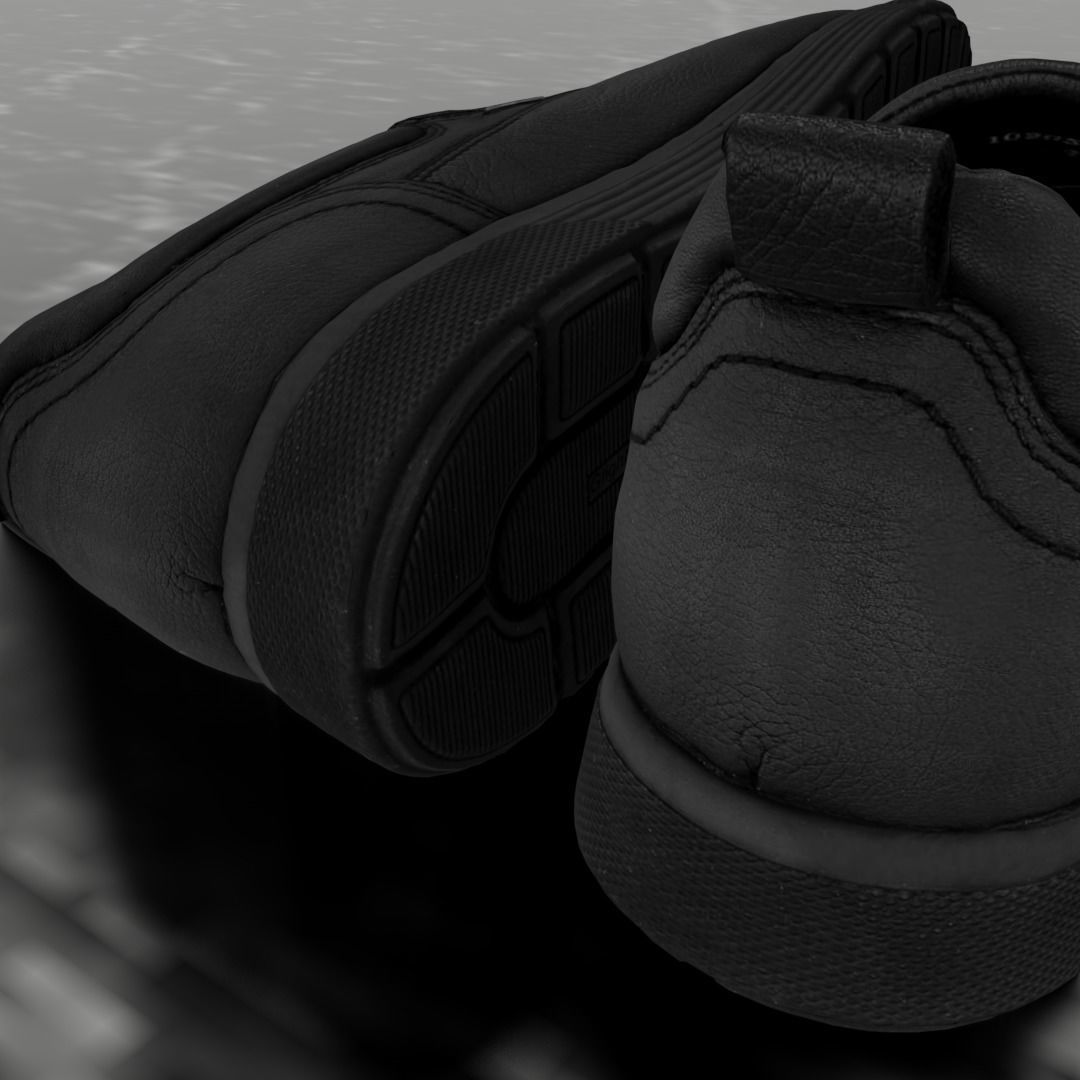 GREYDER LEATHER 3D SHOES CLASSIC Low-poly 3D model_9