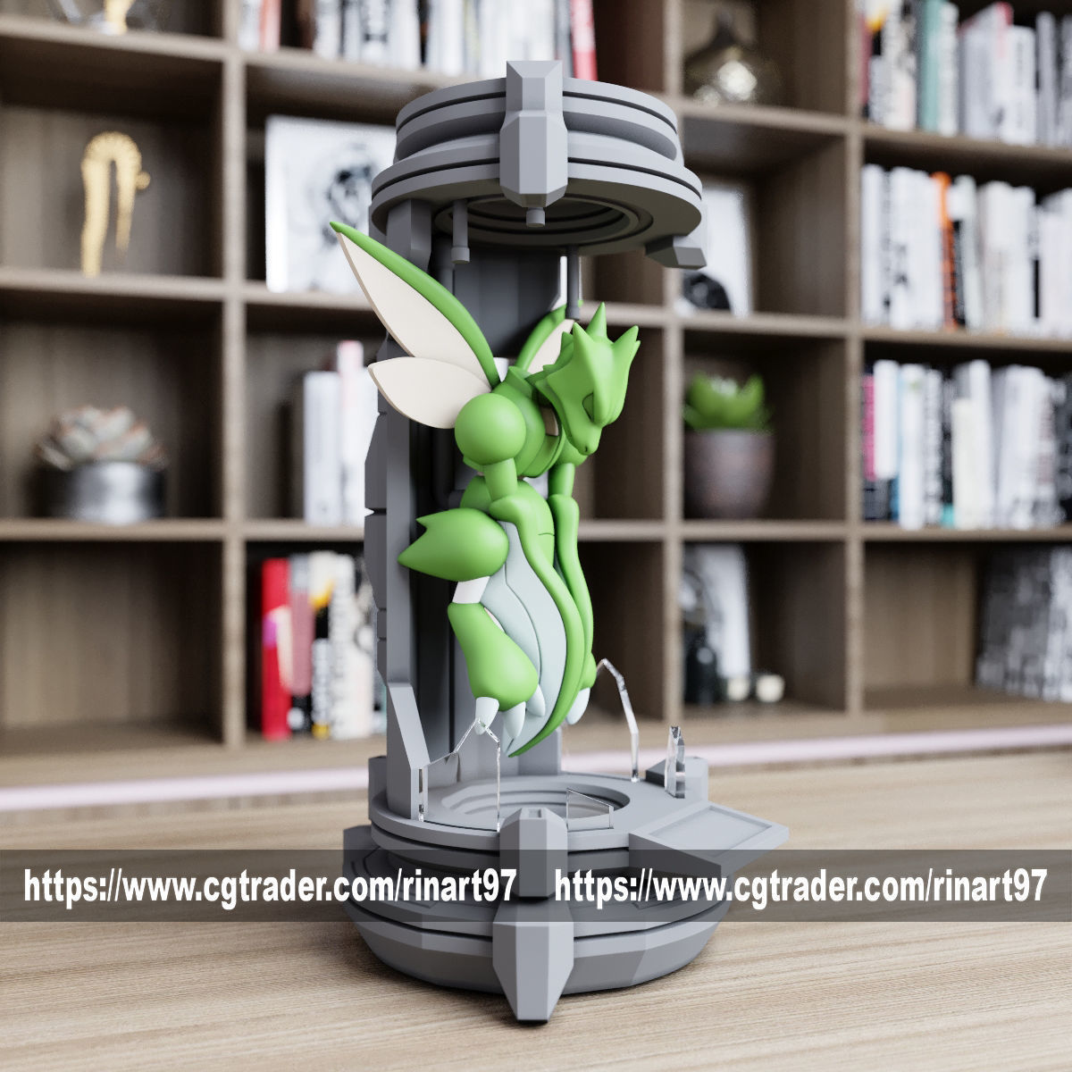 Scyther in the lab from pokemon 3D print model_2