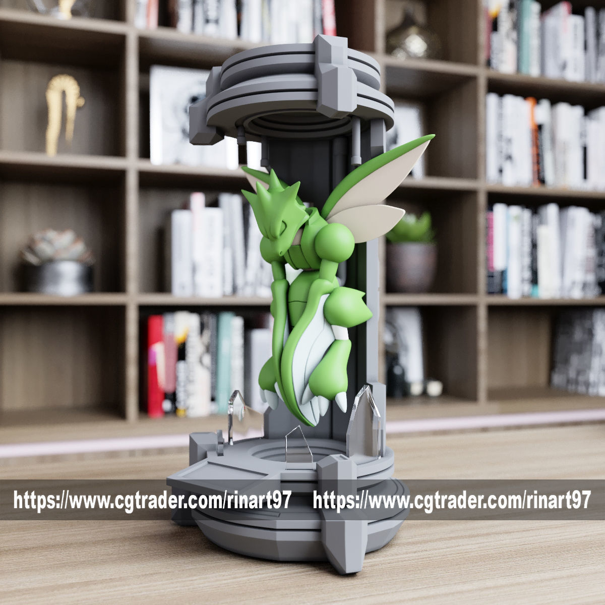 Scyther in the lab from pokemon 3D print model_6