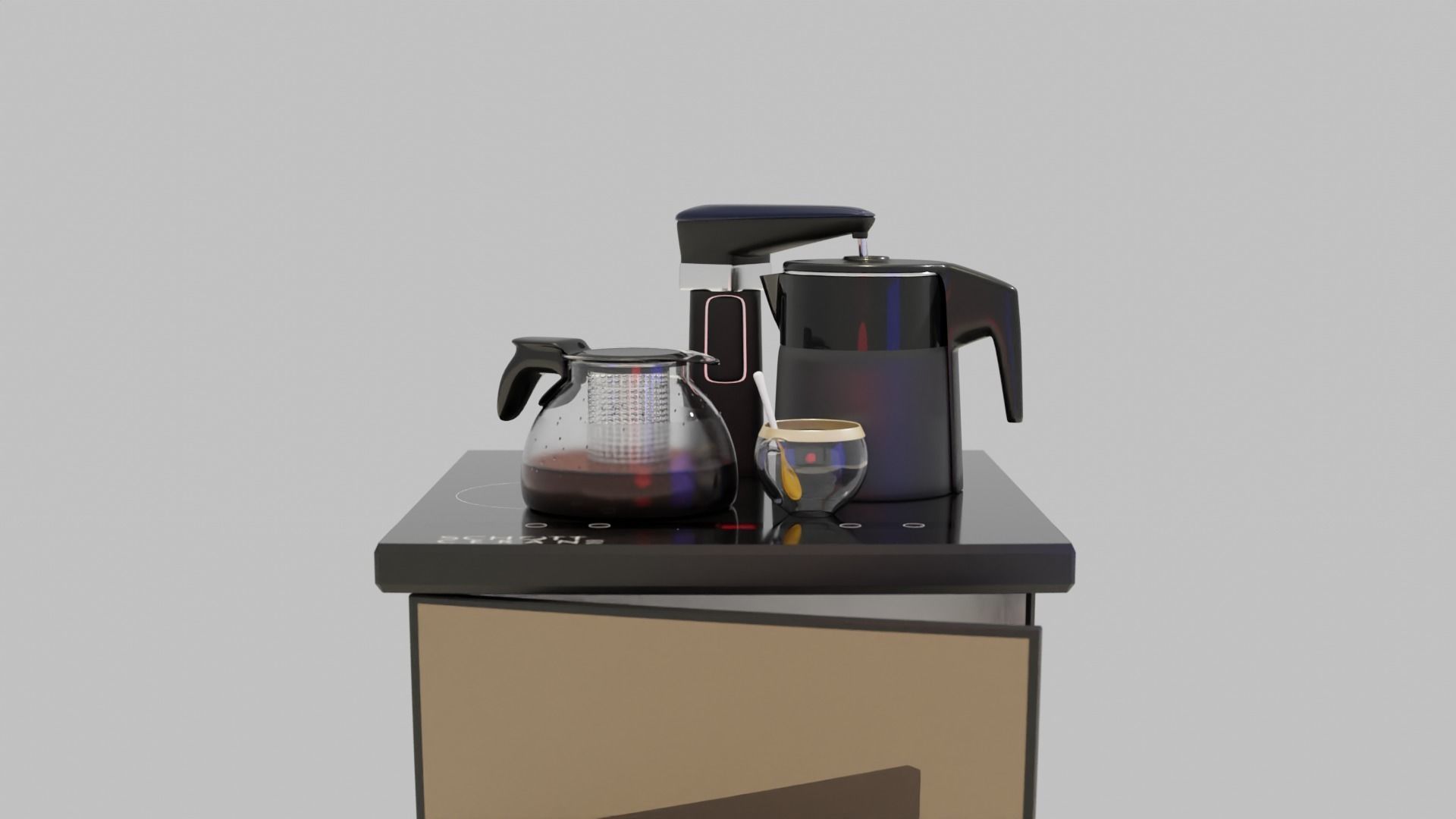 BOTTOMLOAD WATER DISPENSER Low-poly 3D model_2