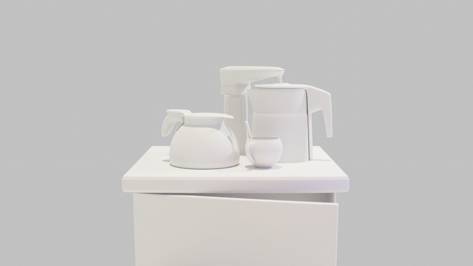 BOTTOMLOAD WATER DISPENSER Low-poly 3D model_3