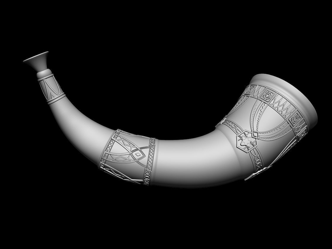 Horn of Boromir lord of the rings 3D DIGITAL DOWNLOAD FILE 3D print model_2