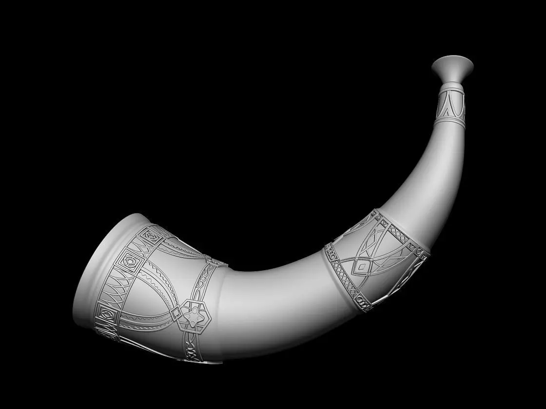 Horn of Boromir lord of the rings 3D DIGITAL DOWNLOAD FILE 3D print model_0