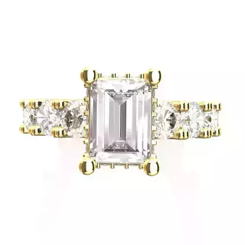 Baguette Engagemet Ring