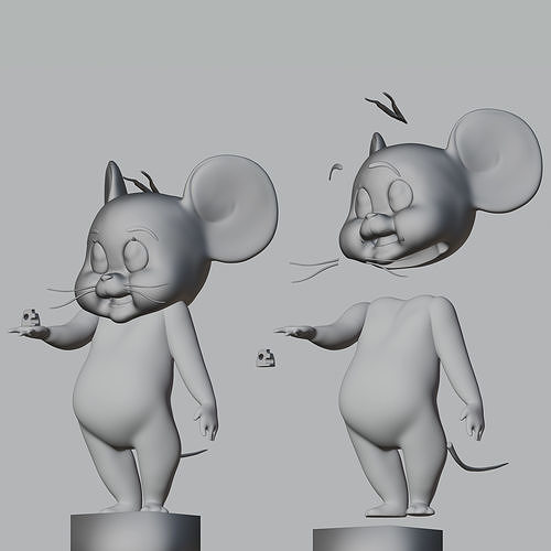 JERRRY FROM TOM JERRY FANART COLLECTIBLE Free 3D print model