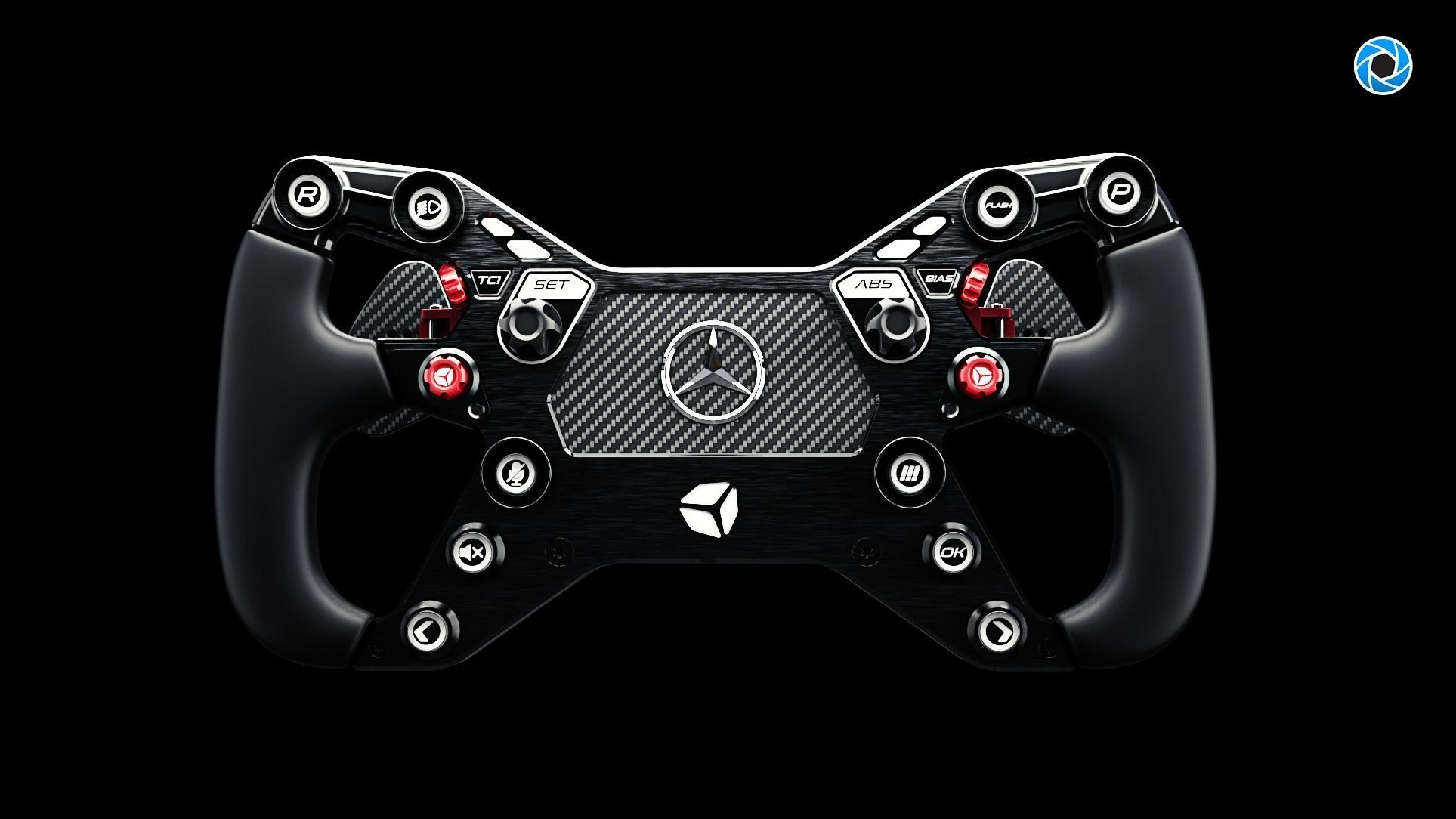 Mercedes AMG GT Cube Controls Wheel 3D model_11