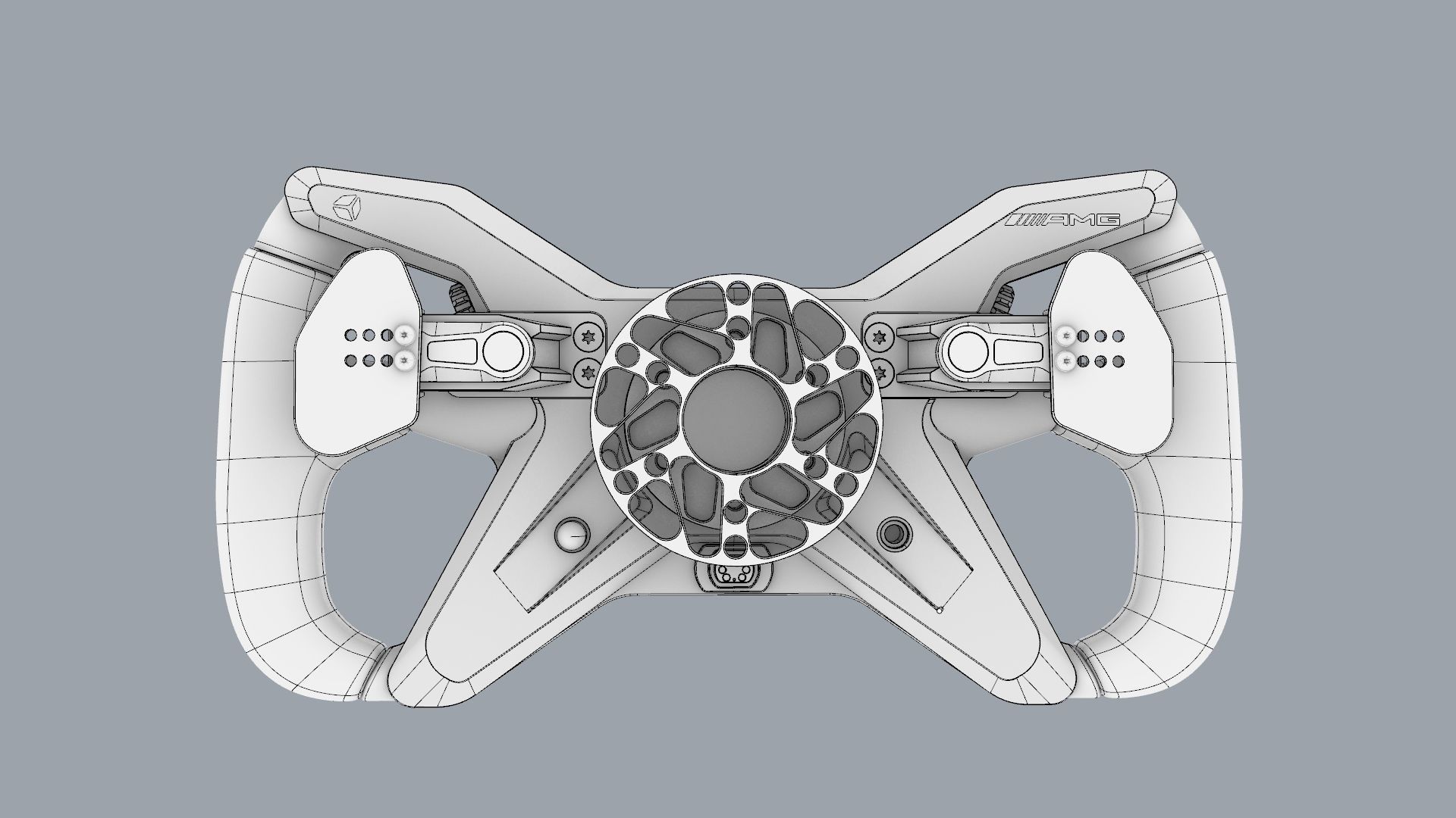 Mercedes AMG GT Cube Controls Wheel 3D model_5