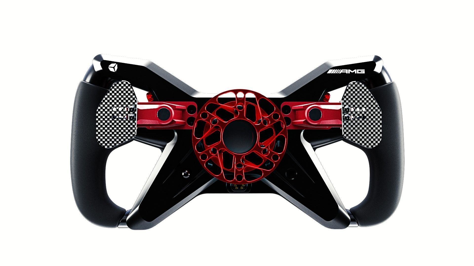 Mercedes AMG GT Cube Controls Wheel 3D model_4