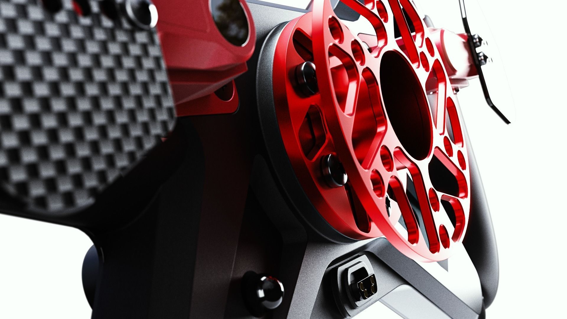 Mercedes AMG GT Cube Controls Wheel 3D model_8