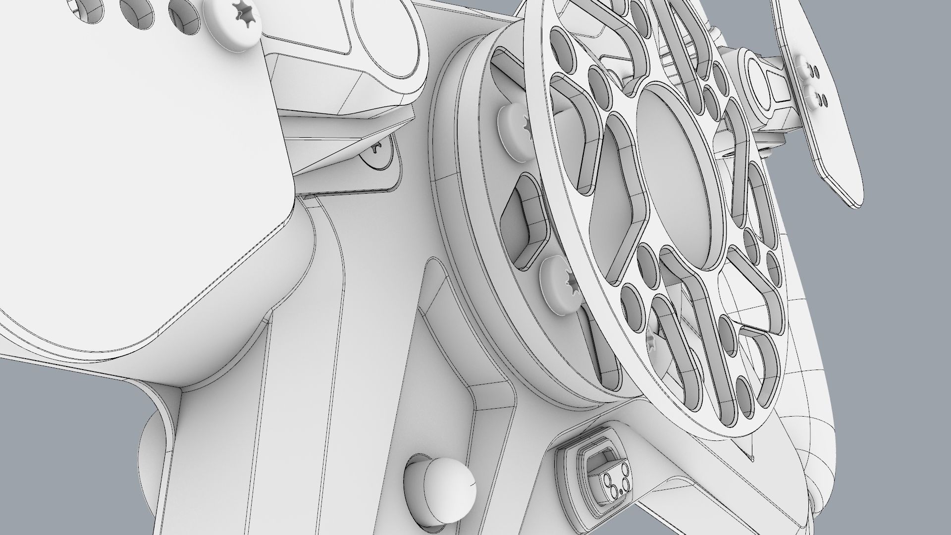 Mercedes AMG GT Cube Controls Wheel 3D model_9