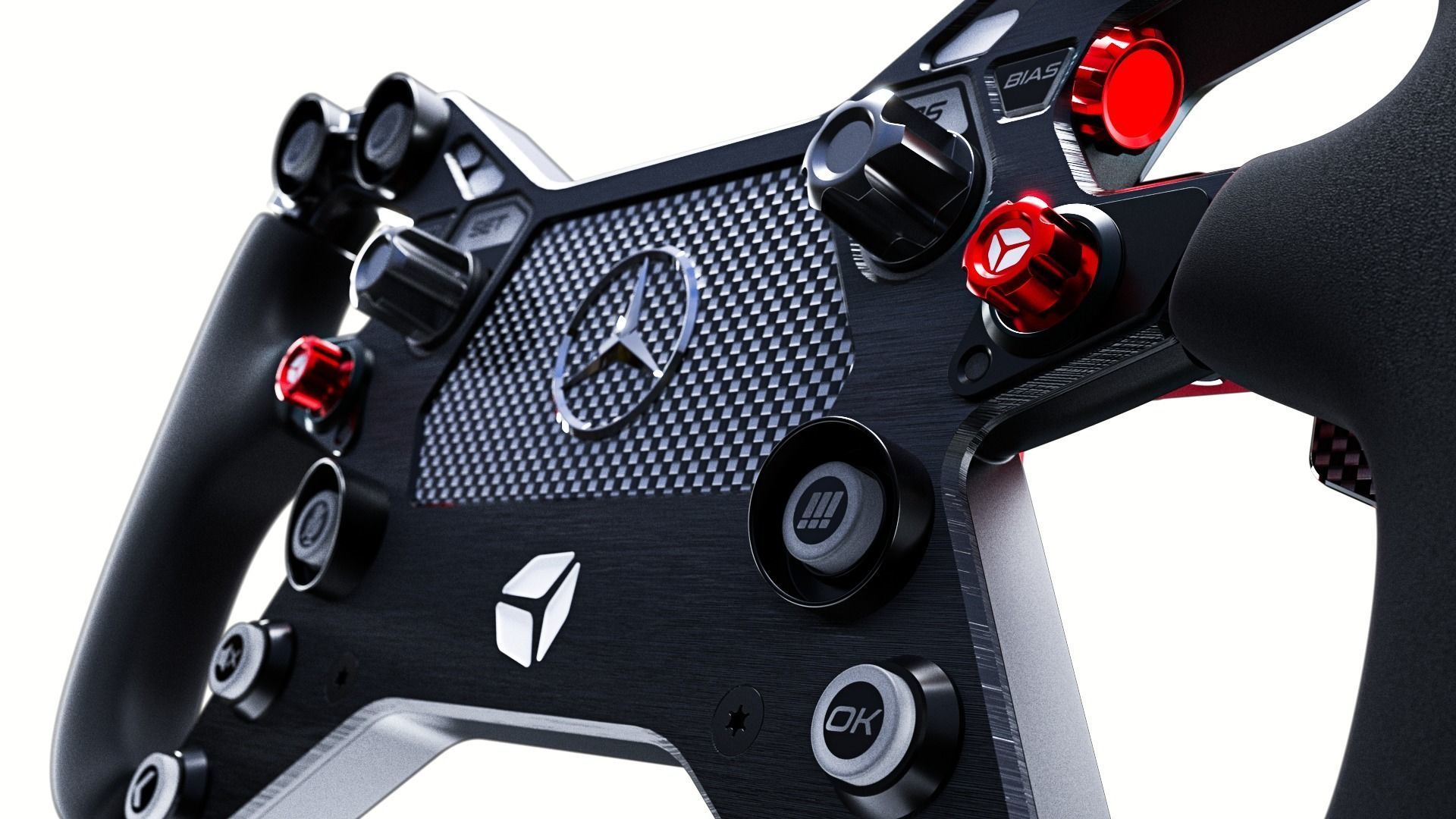 Mercedes AMG GT Cube Controls Wheel 3D model_6