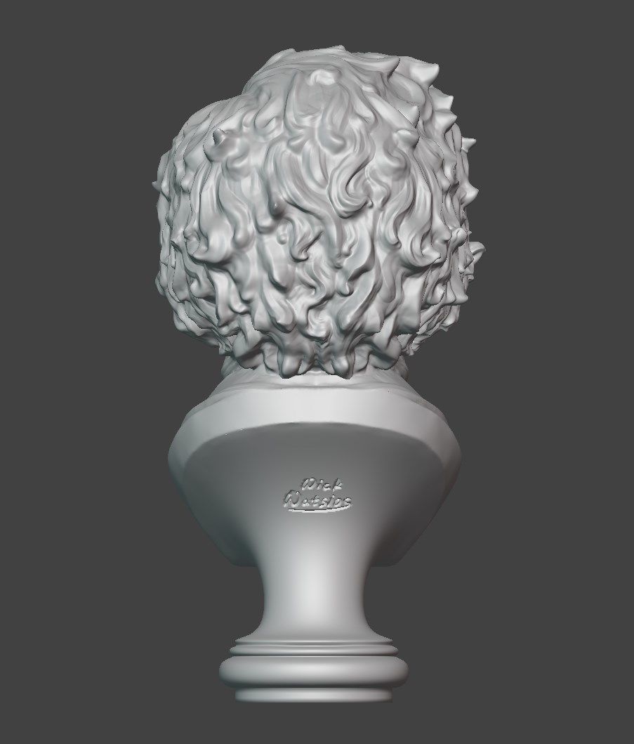 Edgar Alan Poe Bust 3D print model_7