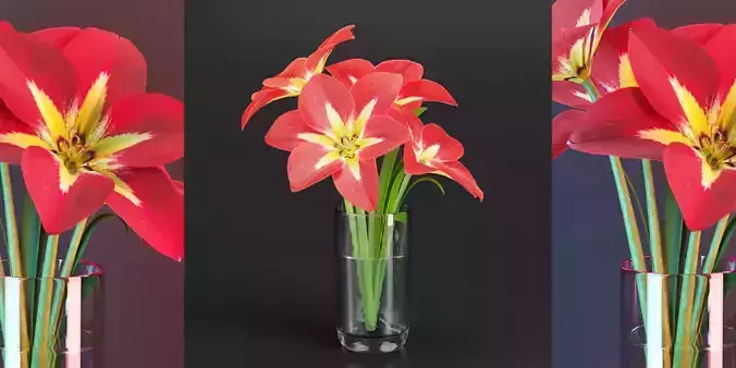 Interior decorative flowers vol 168-Blender