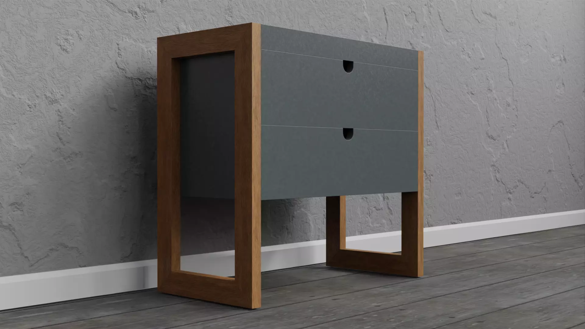 Modern Bedside Design Free 3D model