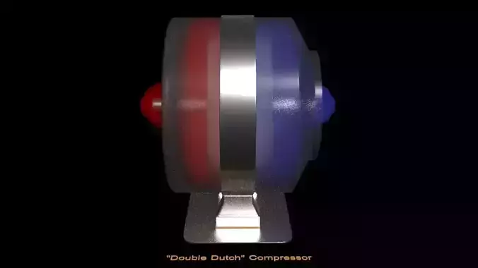 Double Dutch Compressor - Solenoid Thruster - Concept 3D print model Double Dutch Compressor - Solenoid Thruster - Concept 3D print model