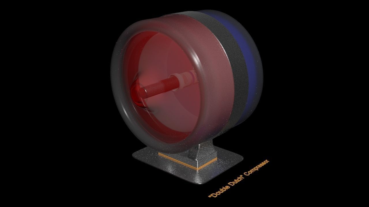 Double Dutch Compressor - Solenoid Thruster - Concept 3D print model_1