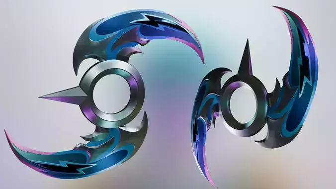 HEARTSTEEL Aphelios Crescendum the Chakram league of legends 3D print model