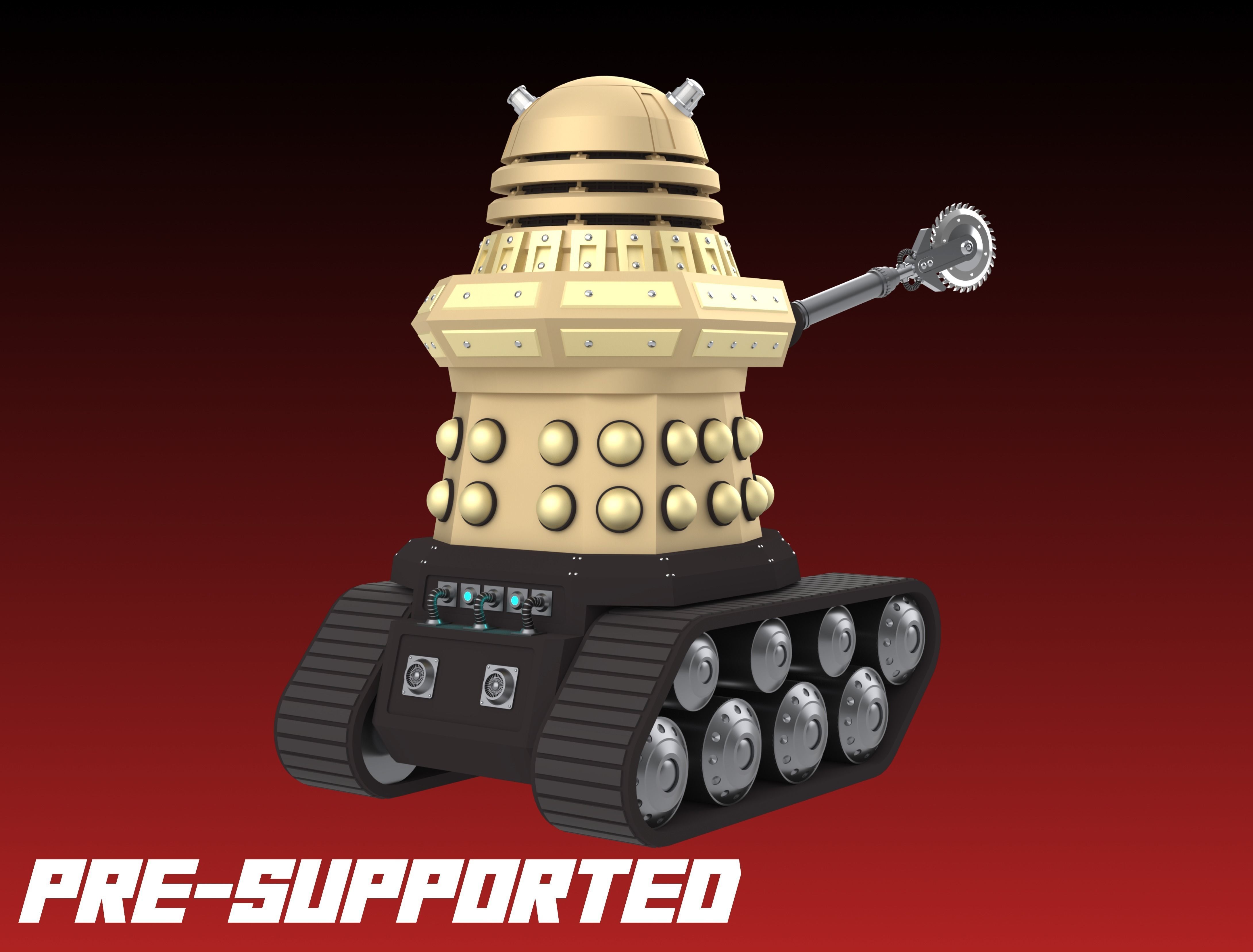 05 D-A-L-E-K - Berserker- 32mm Miniature -  3D print model_1