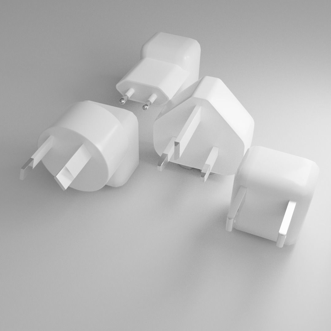 Robor R600 6700MAH 2A Wireless Charging Powerbank Low-poly 3D model_7