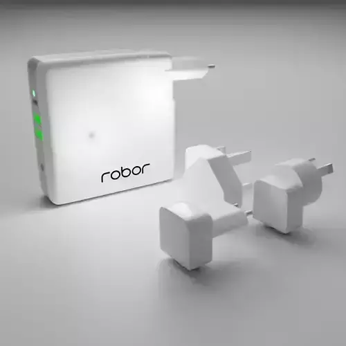Robor R600 6700MAH 2A Wireless Charging Powerbank Low-poly 3D model