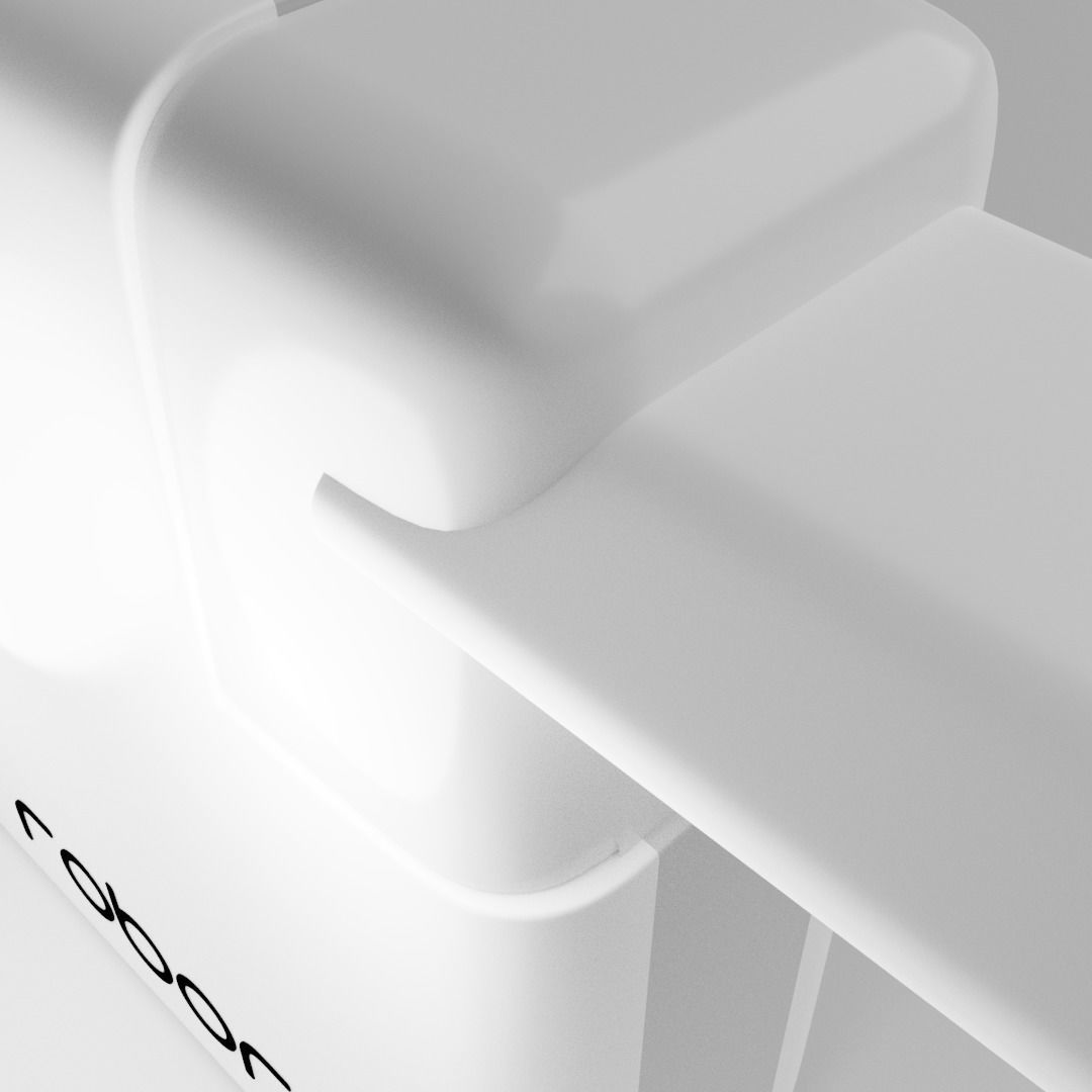 Robor R600 6700MAH 2A Wireless Charging Powerbank Low-poly 3D model_6