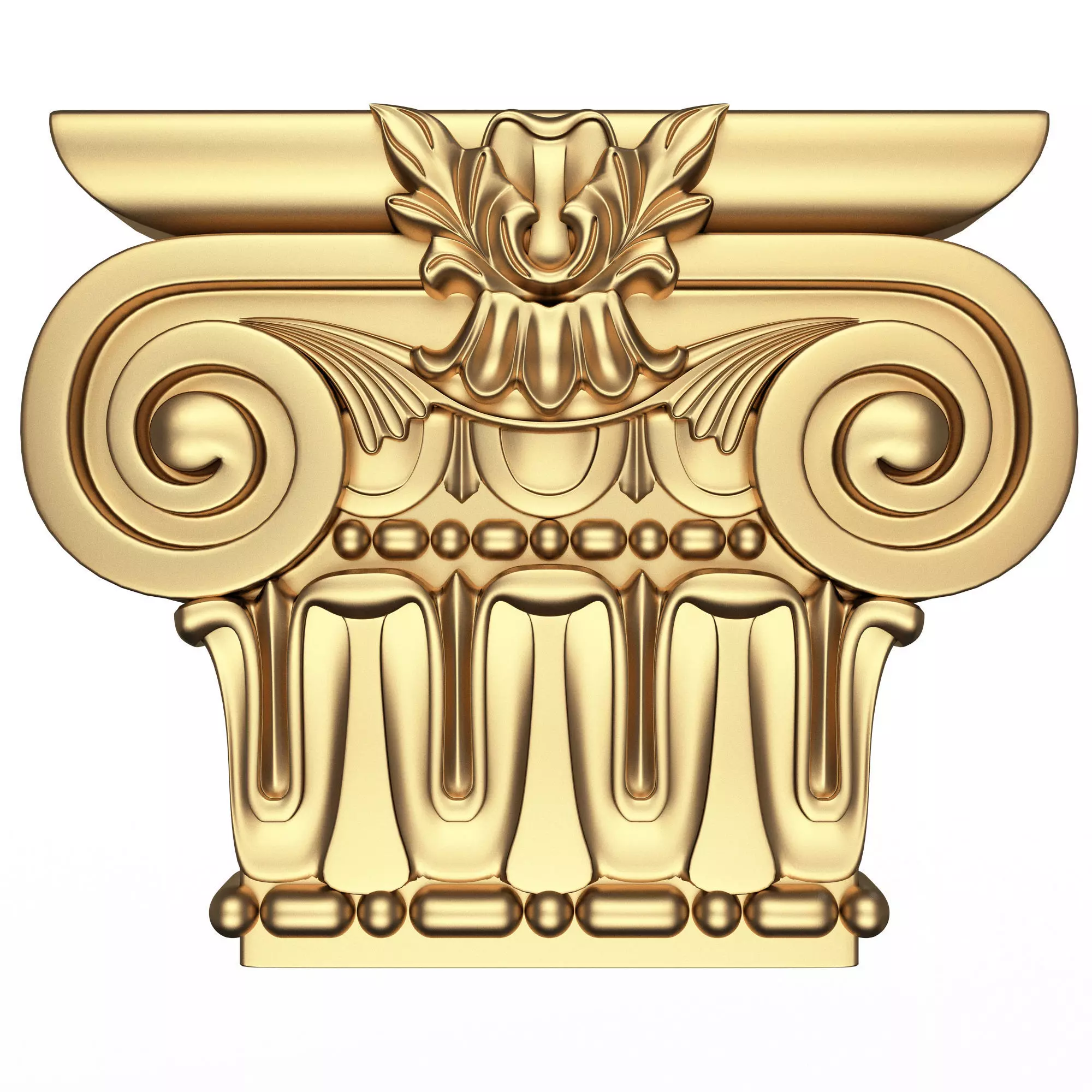 Carved Capital 01001 Low-poly 3D model