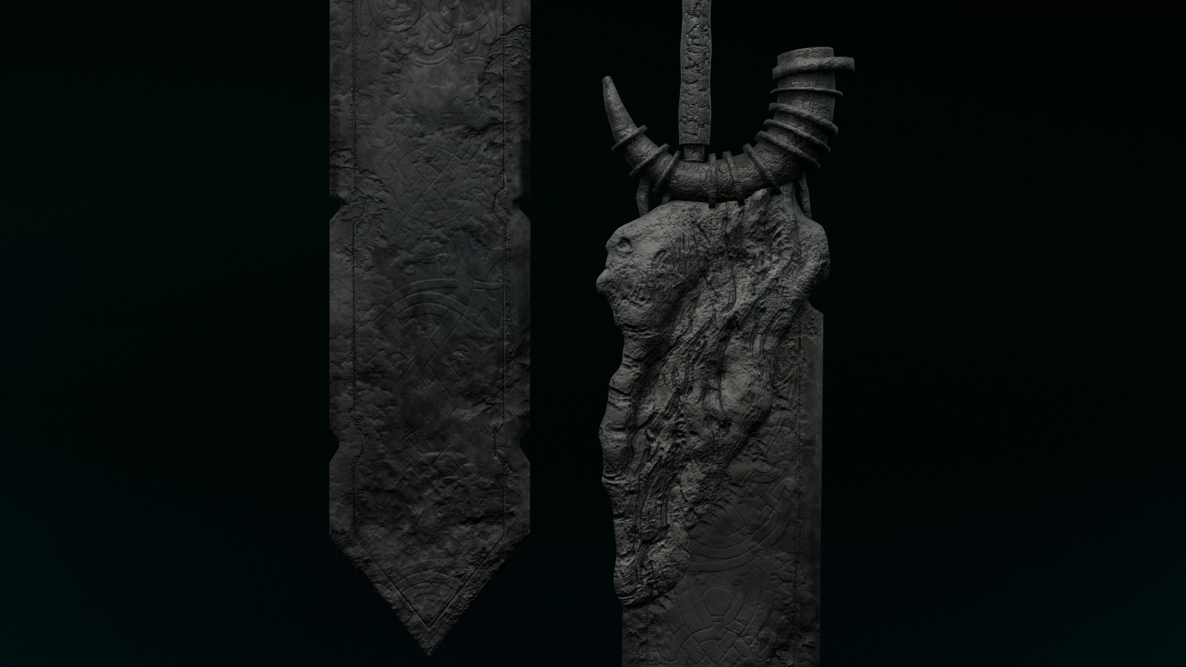 skeleton king character Low-poly 3D model_4