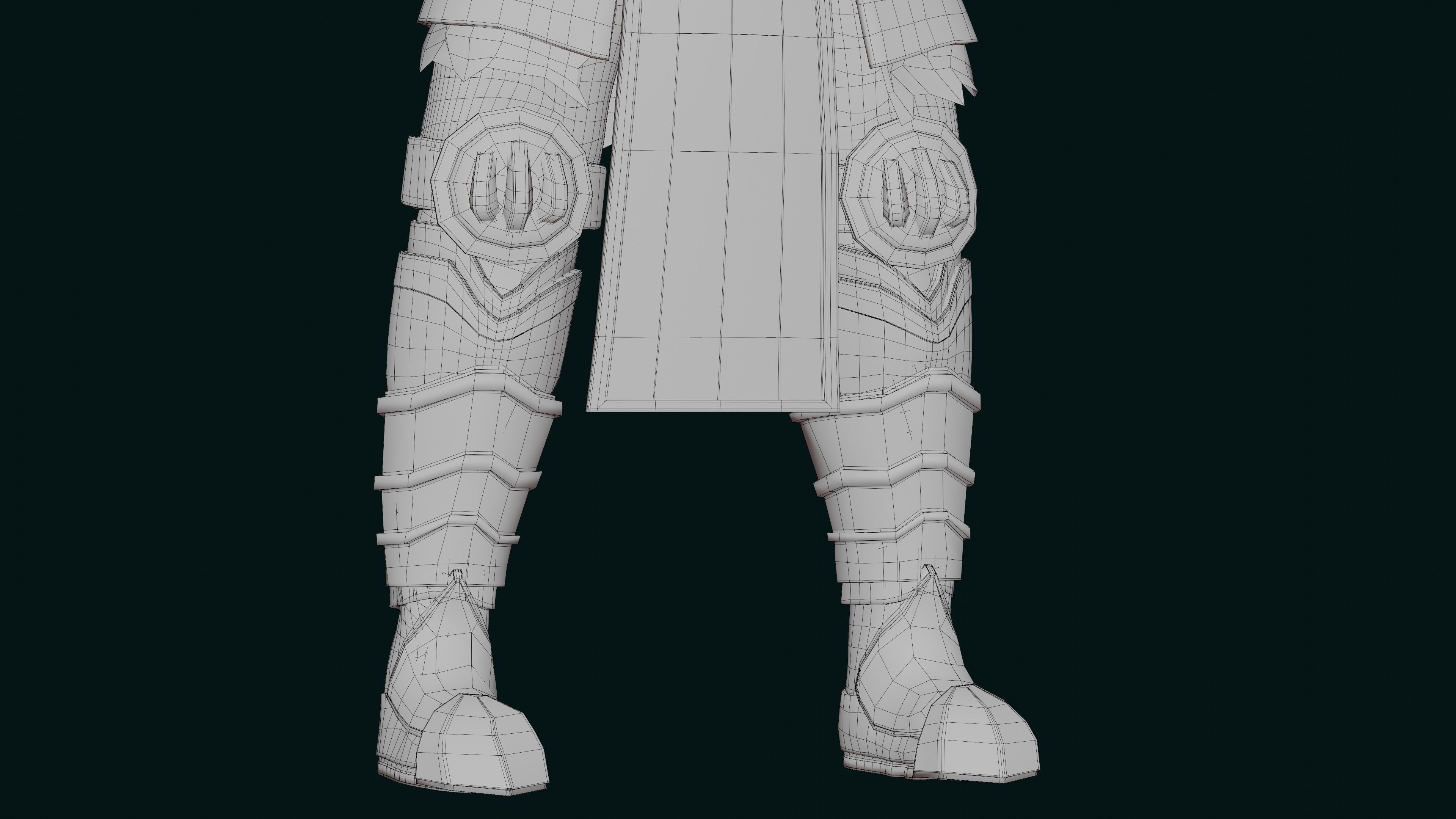 skeleton king character Low-poly 3D model_14