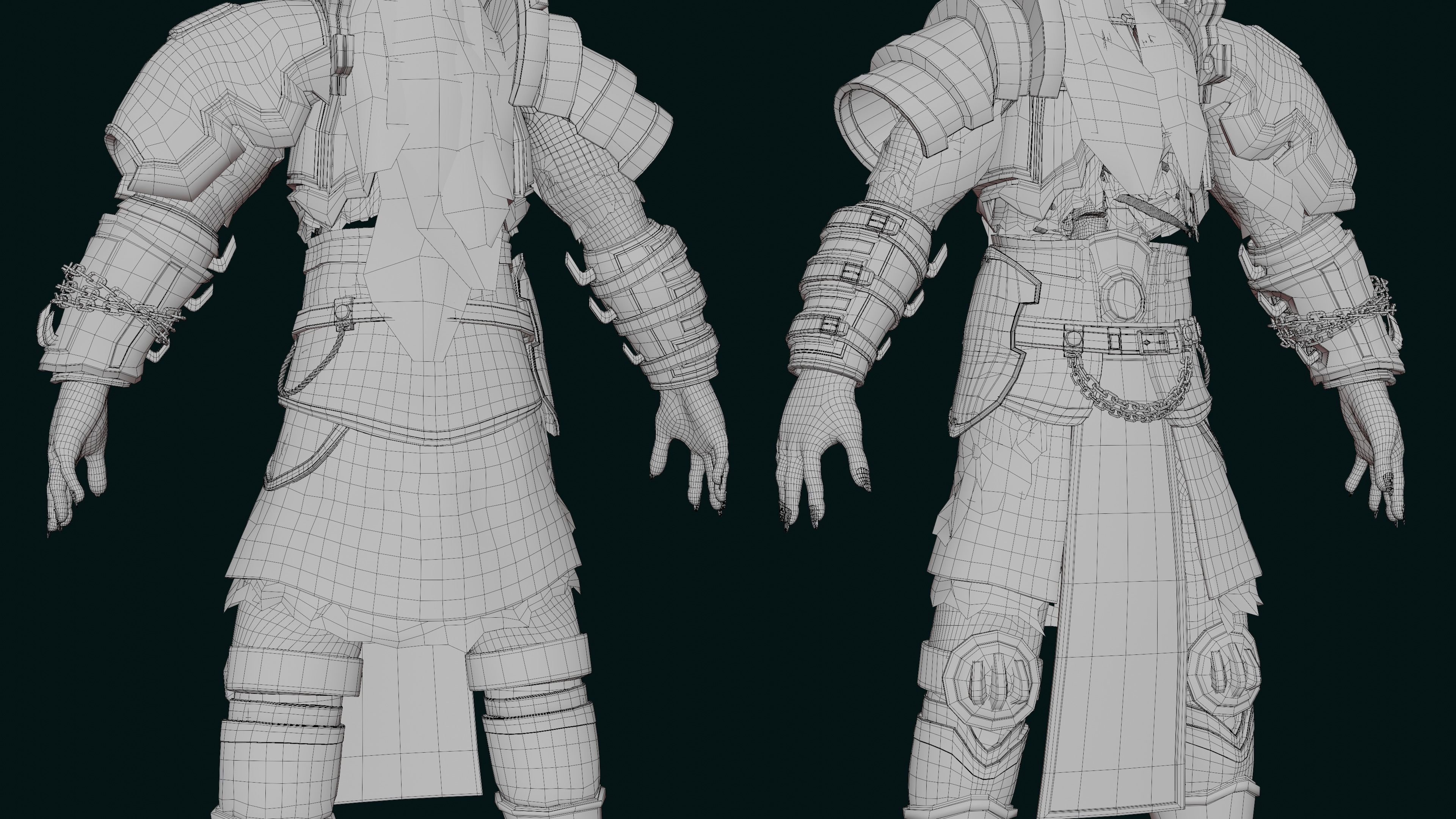 skeleton king character Low-poly 3D model_15